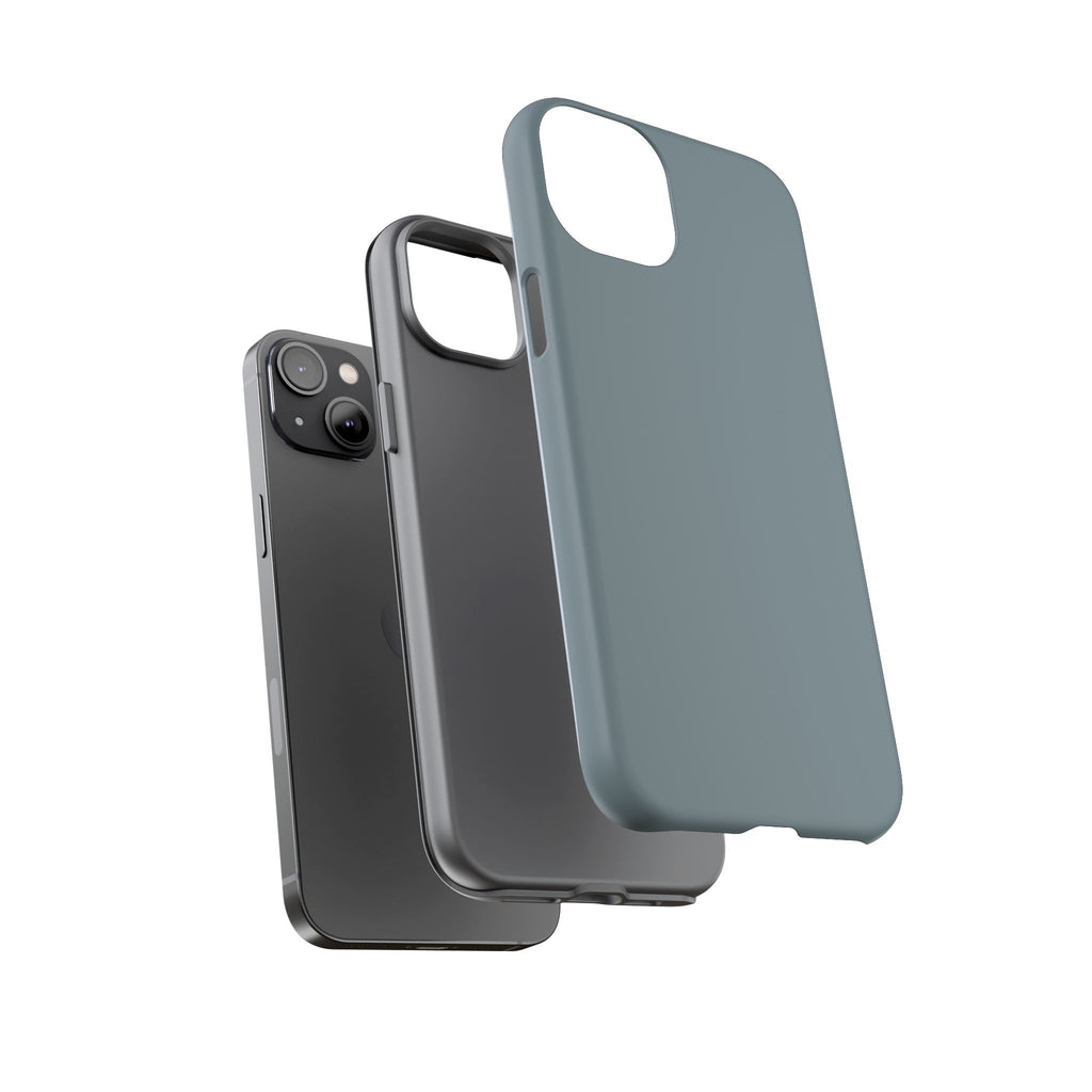 Tough iPhone Case - Blue/Grey Color