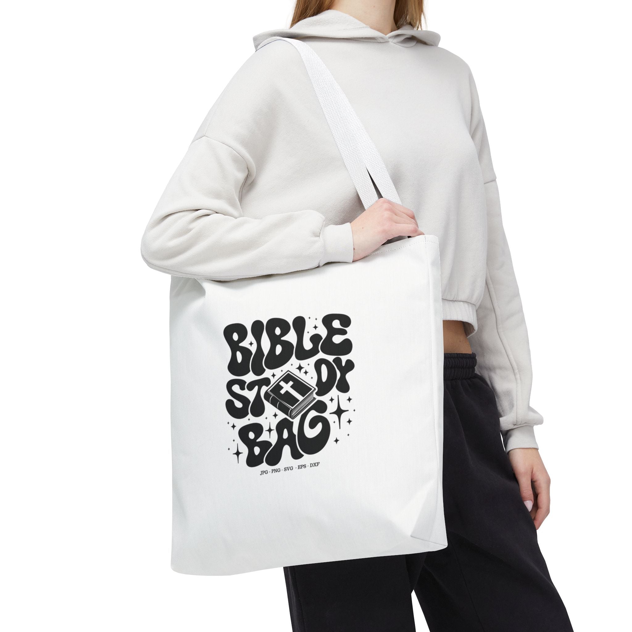 Bible Study Tote Bag – Faith-Inspired Scripture Carryall