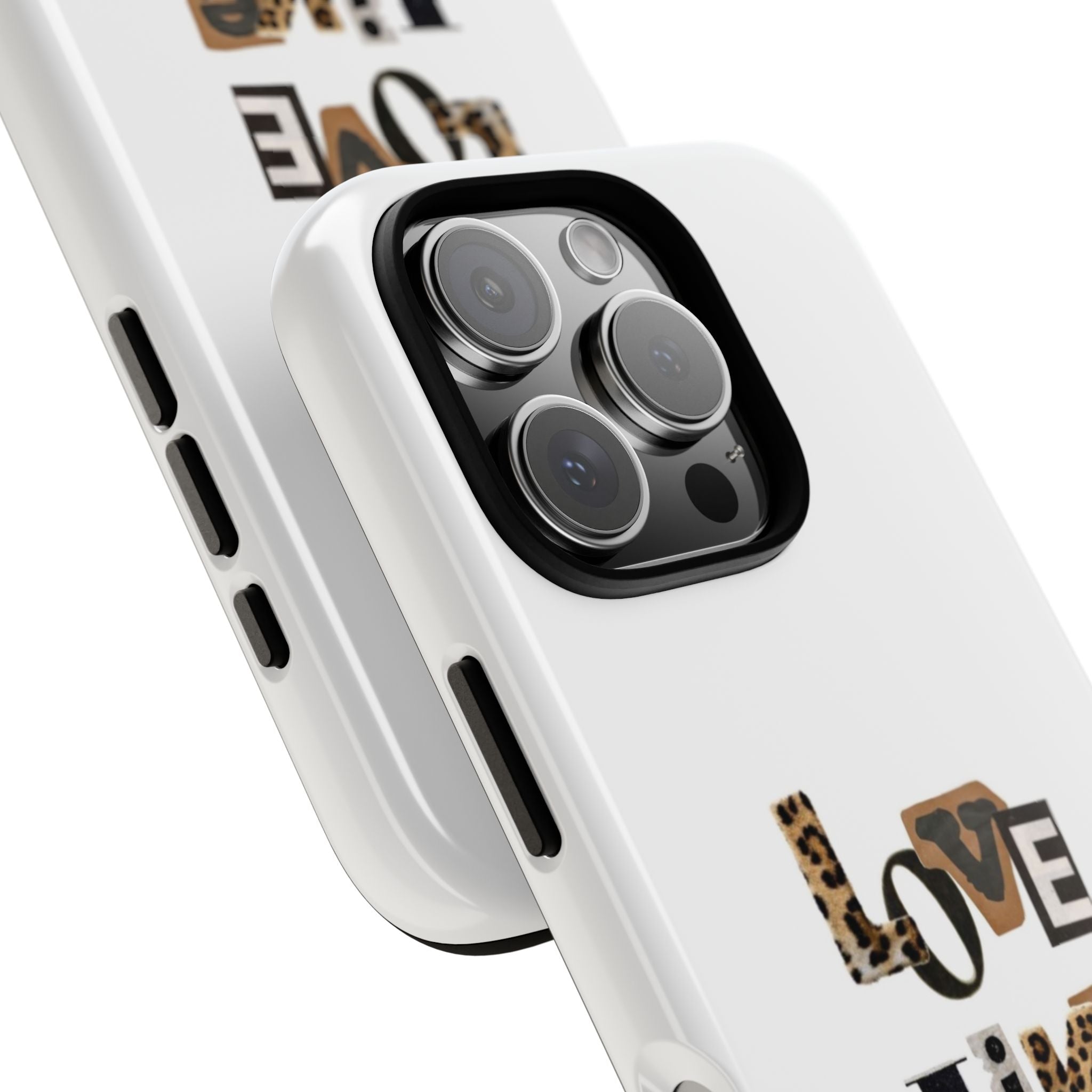 "Love Like Jesus" Leopard Print Christian Tough Phone Case