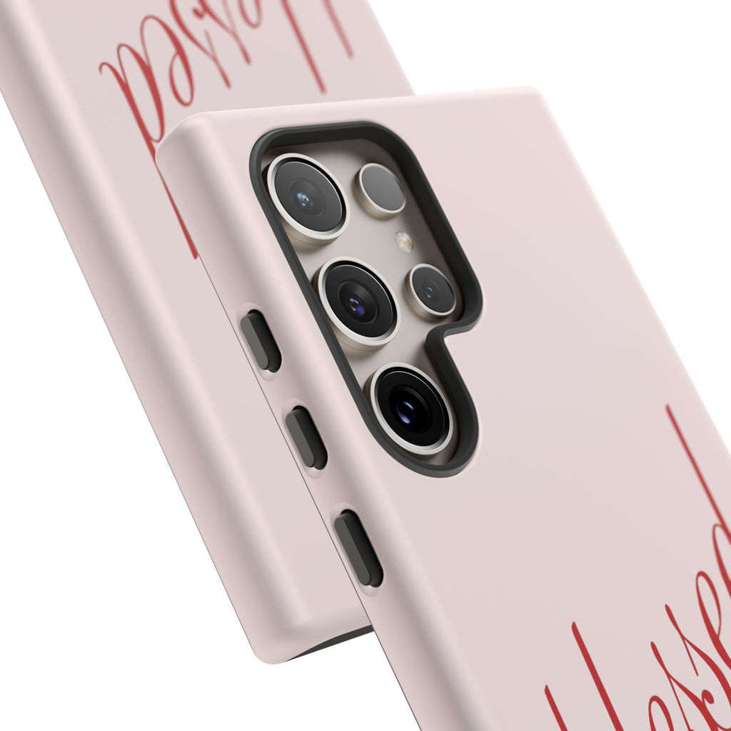 Blessed Pink Tough Phone Case