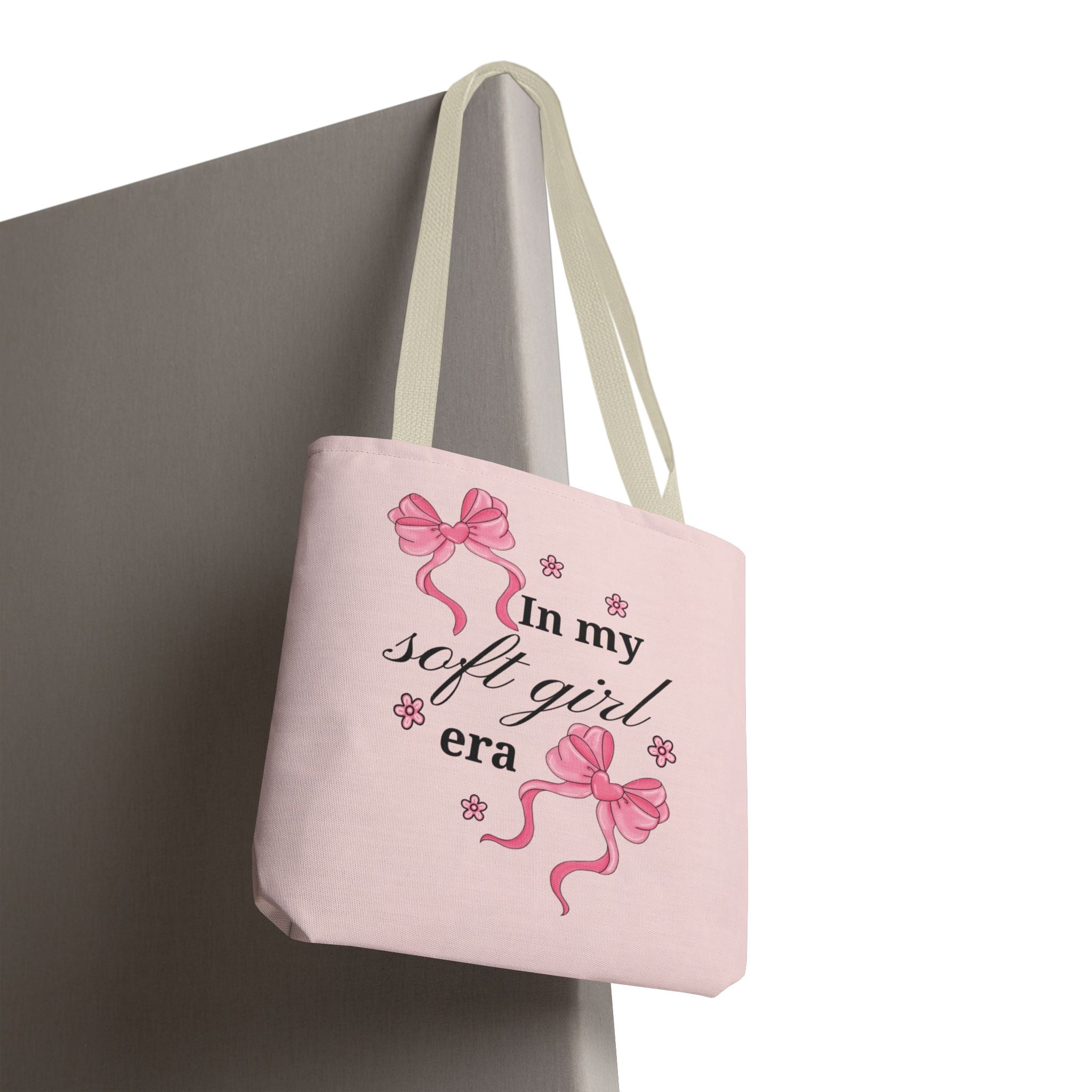 Tote Bag — "In My Soft Girl Era" Pink All-Over Print