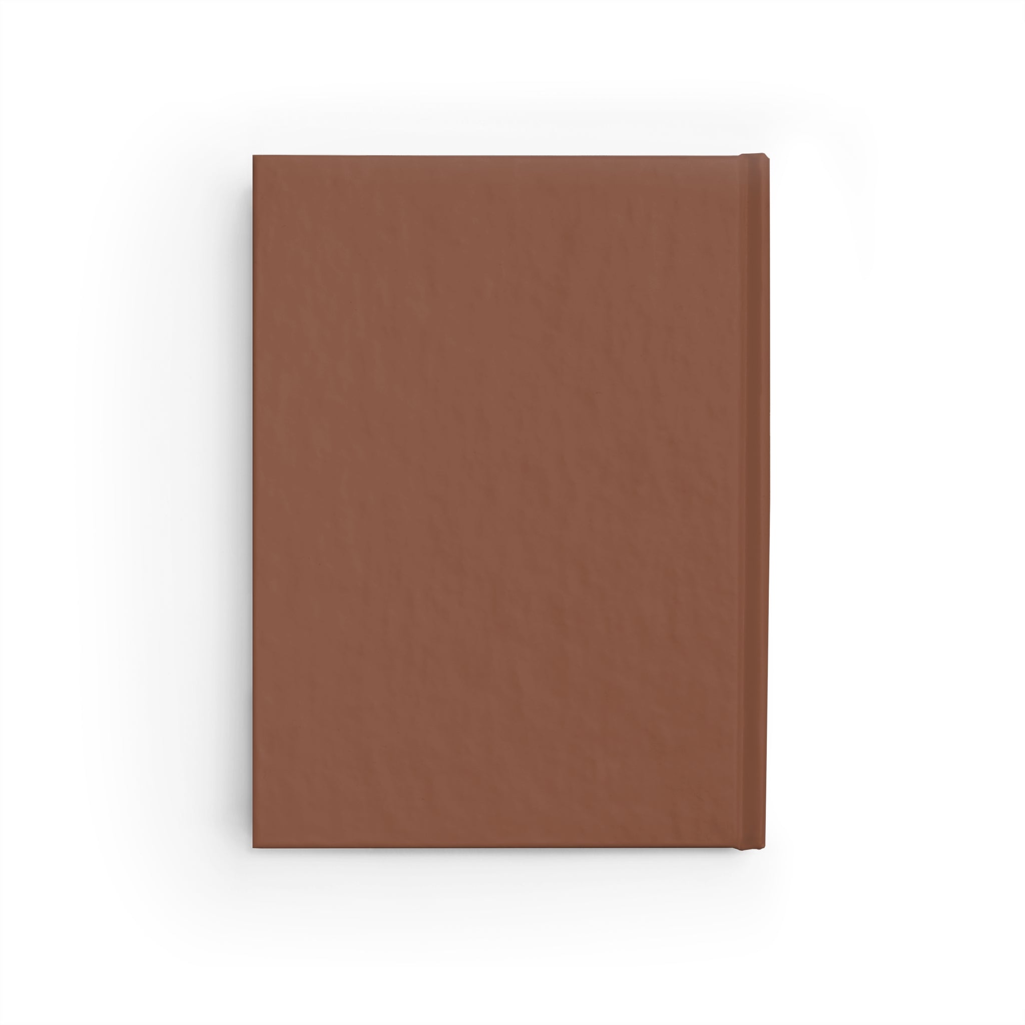 Hardcover Checkerboard Brown Ruled Journal — Lined Notebook for Notes & Daily Planning