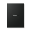 Softcover Journal — Minimal Black Notebook with Inside Prints