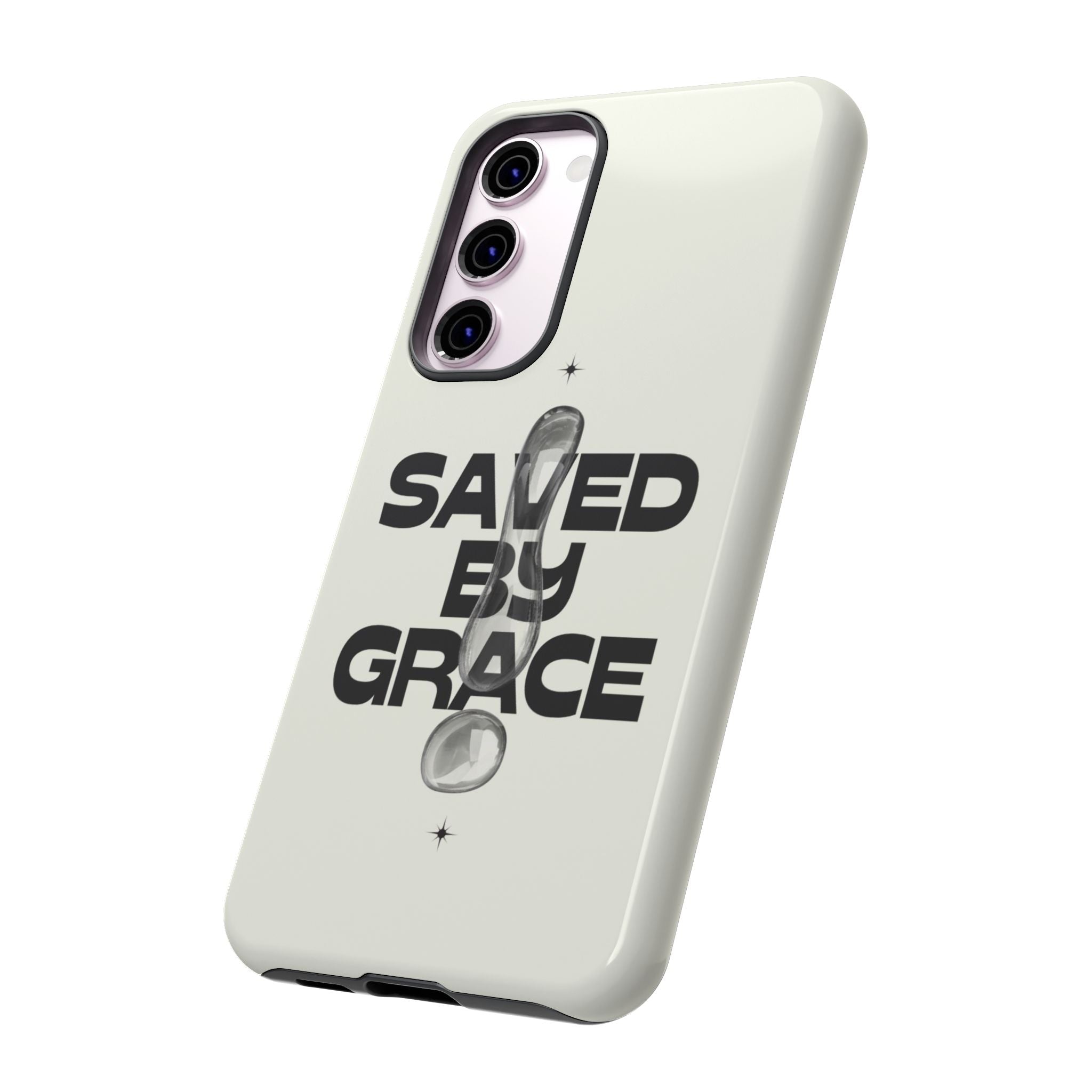 Saved By Grace Tough Phone Case — Christian Faith iPhone Cover