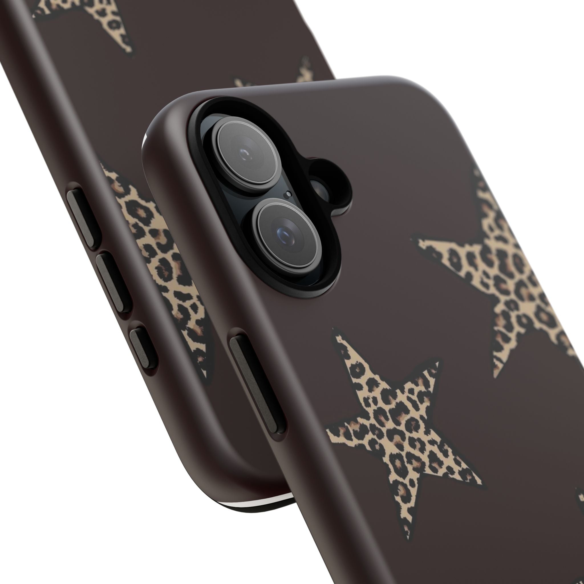 Leopard Star iPhone Case — Chic Brown Protective Tough Case