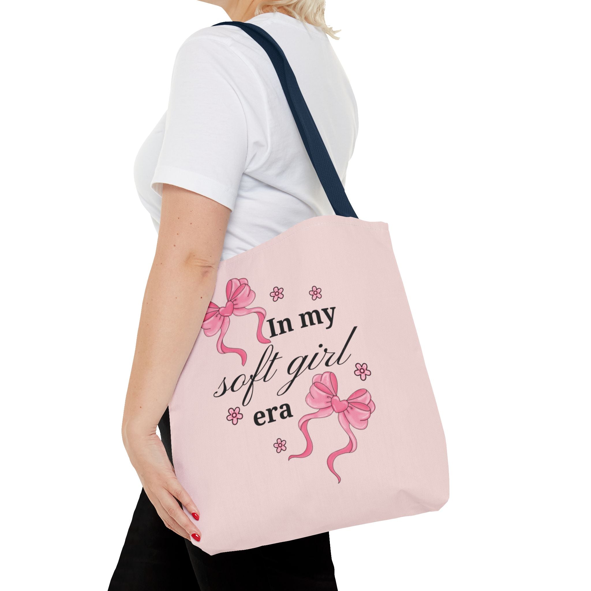 Tote Bag — "In My Soft Girl Era" Pink All-Over Print