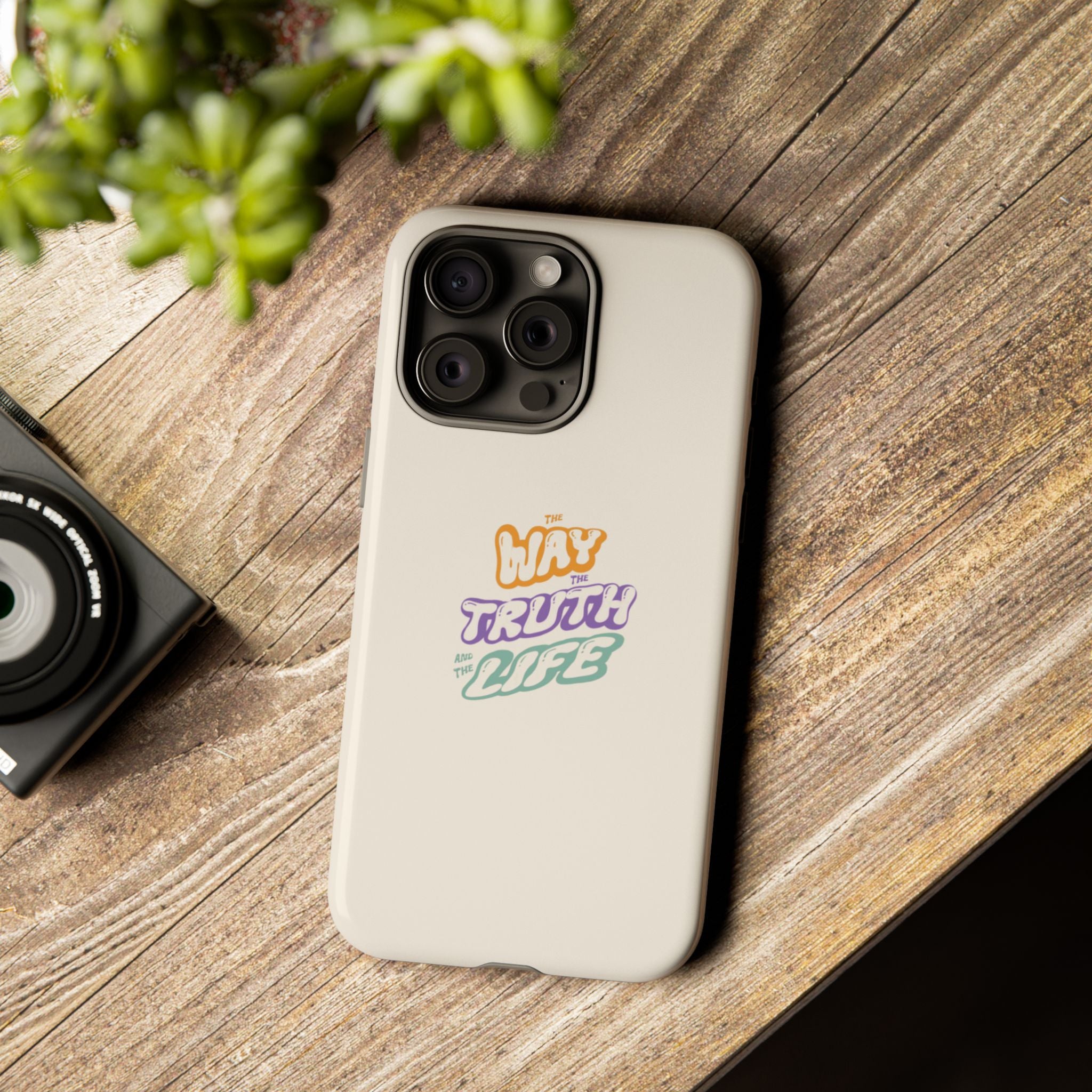 'Way,Truth,Life' Pastel Graphic Protective Tough Case