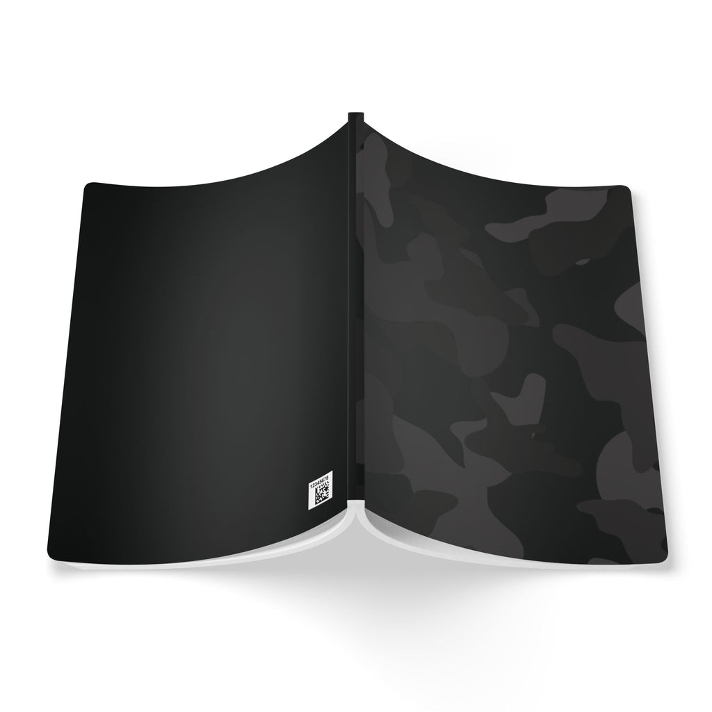Black Camo Softcover Journal — Pocket Notebook with Printed Inside Pages