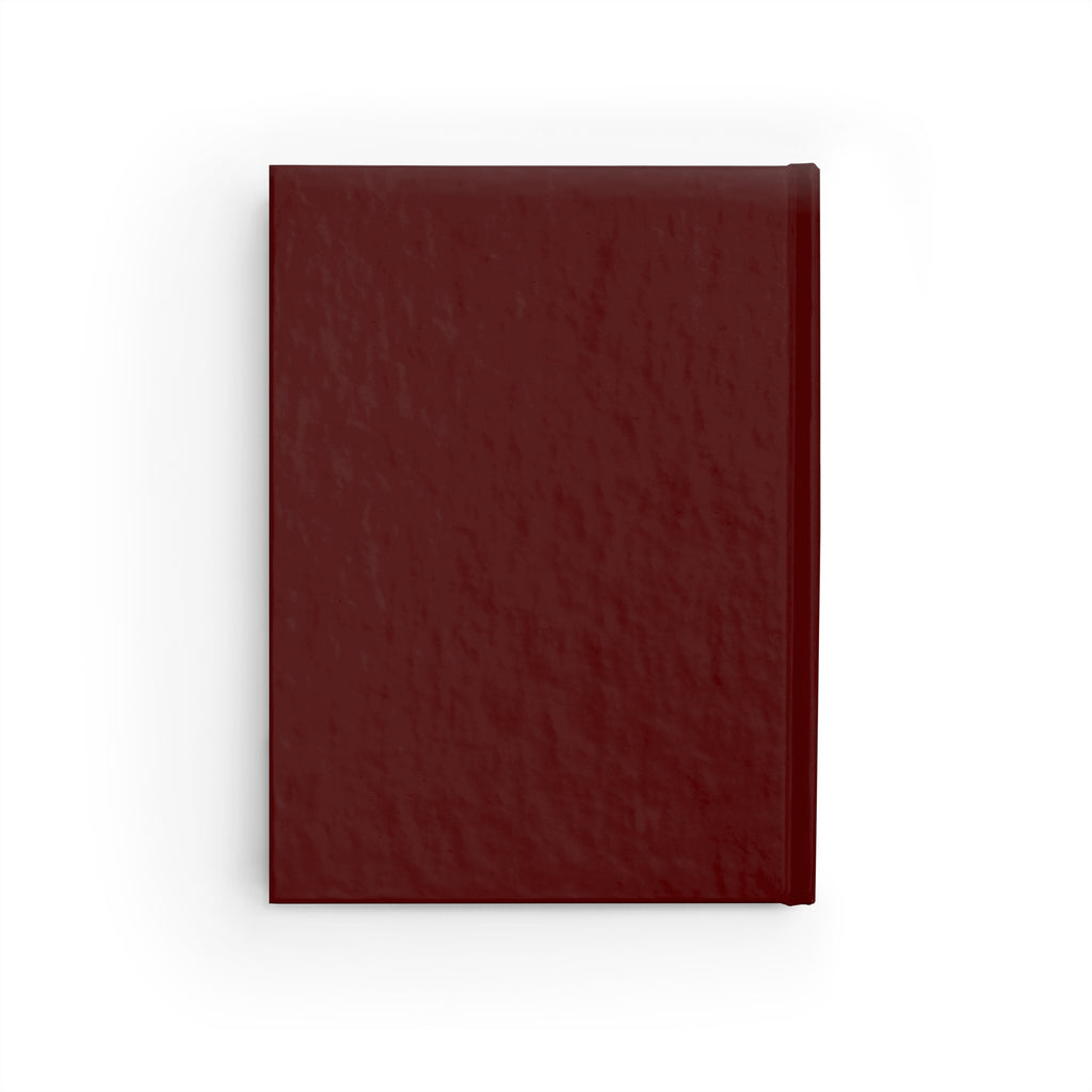 Maroon Polka Dot Ruled Journal — Hardcover Lined Notebook for Notes & Daily Writing