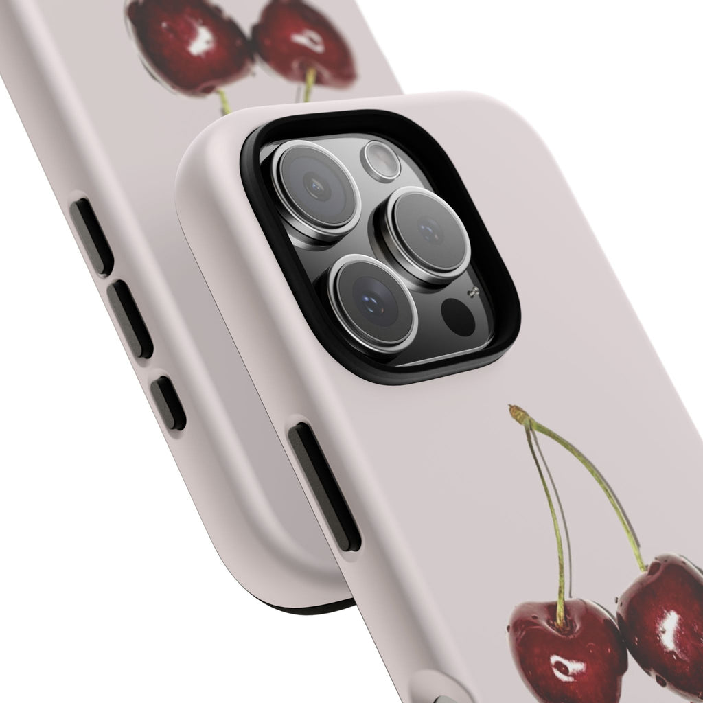 Cherry Vintage iPhone Case — Retro Cherry Illustration with 'CHERRY' Text