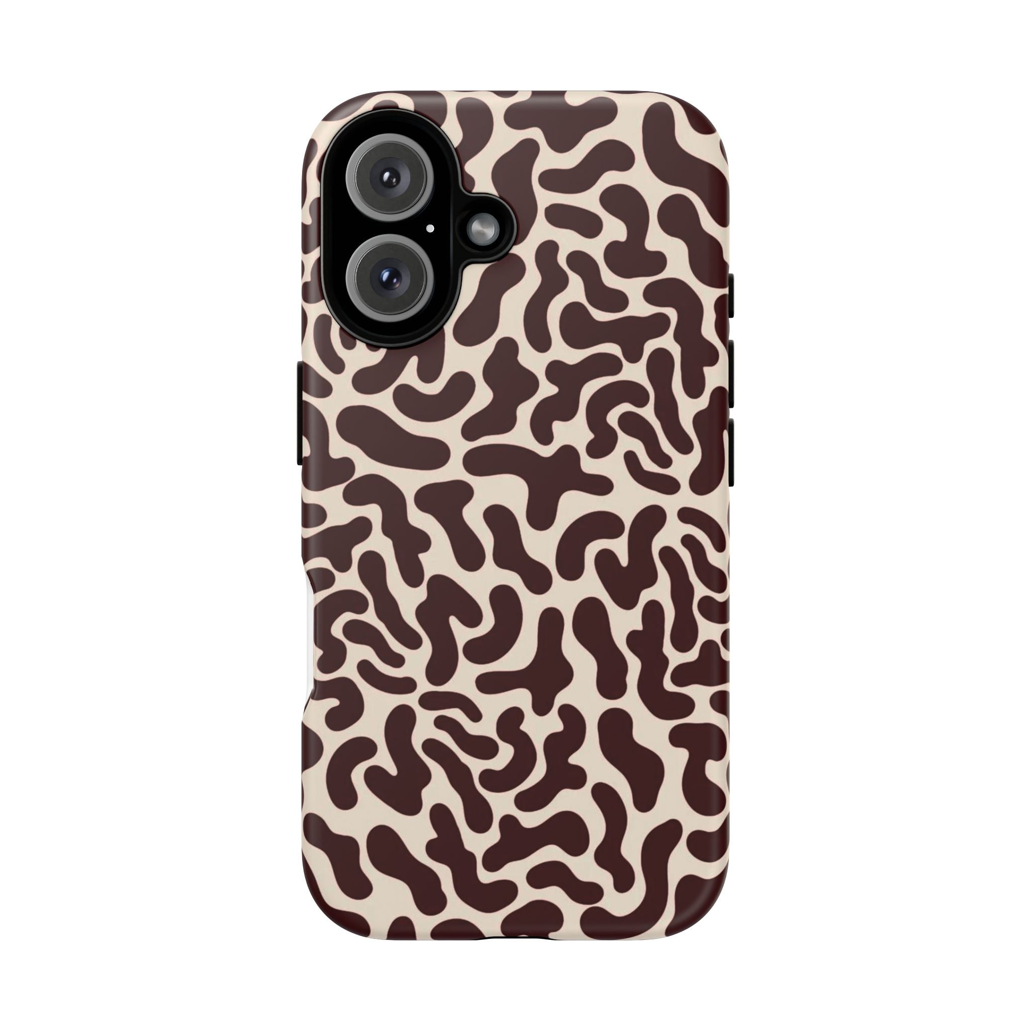 Animal Print iPhone Case - Brown Abstract Cow Pattern Tough Case