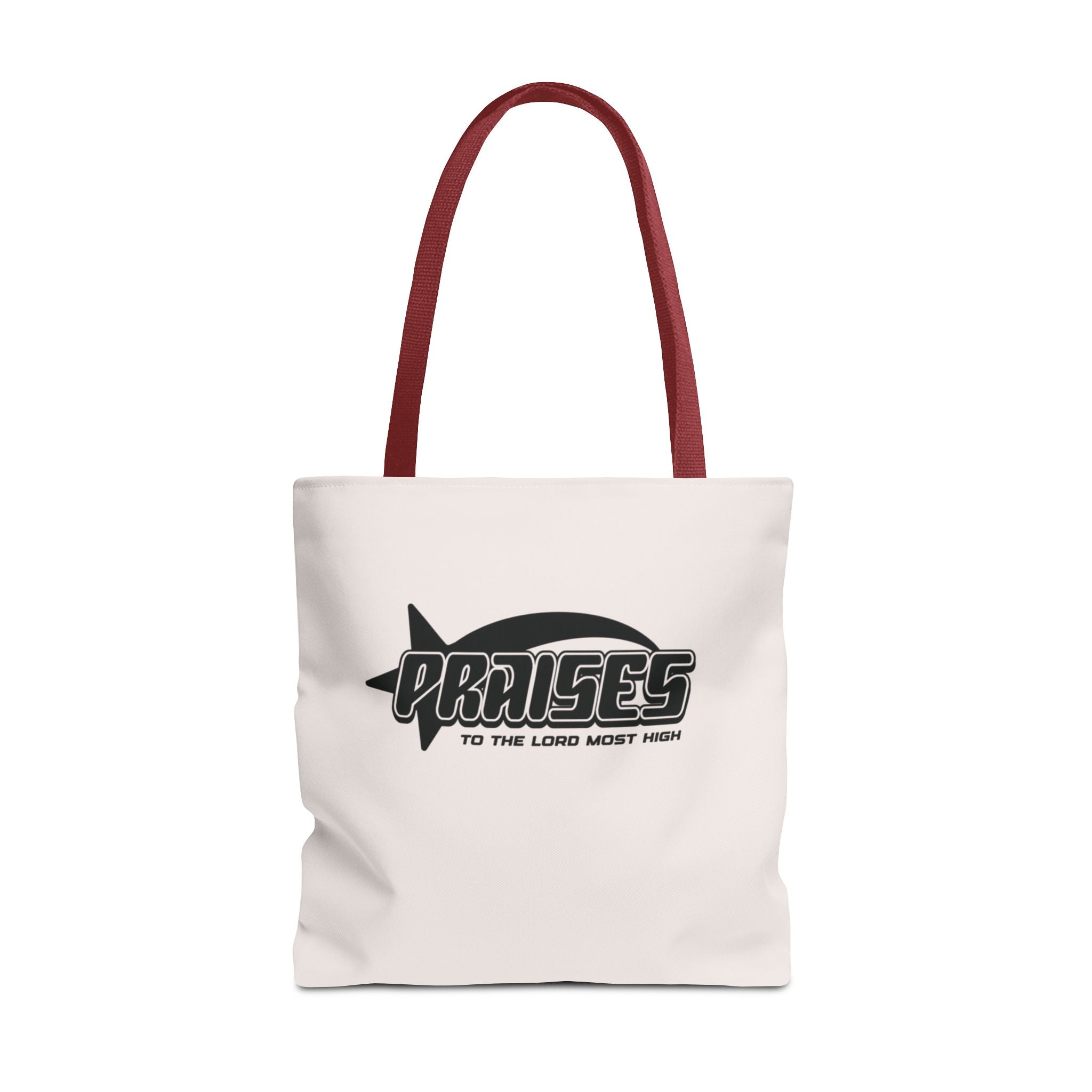 Praise Tote Bag — 'Praises to the Lord' Scripture Canvas Tote