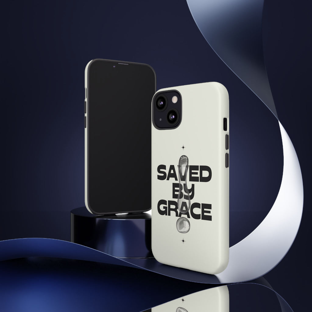 Saved By Grace Tough Phone Case — Christian Faith iPhone Cover