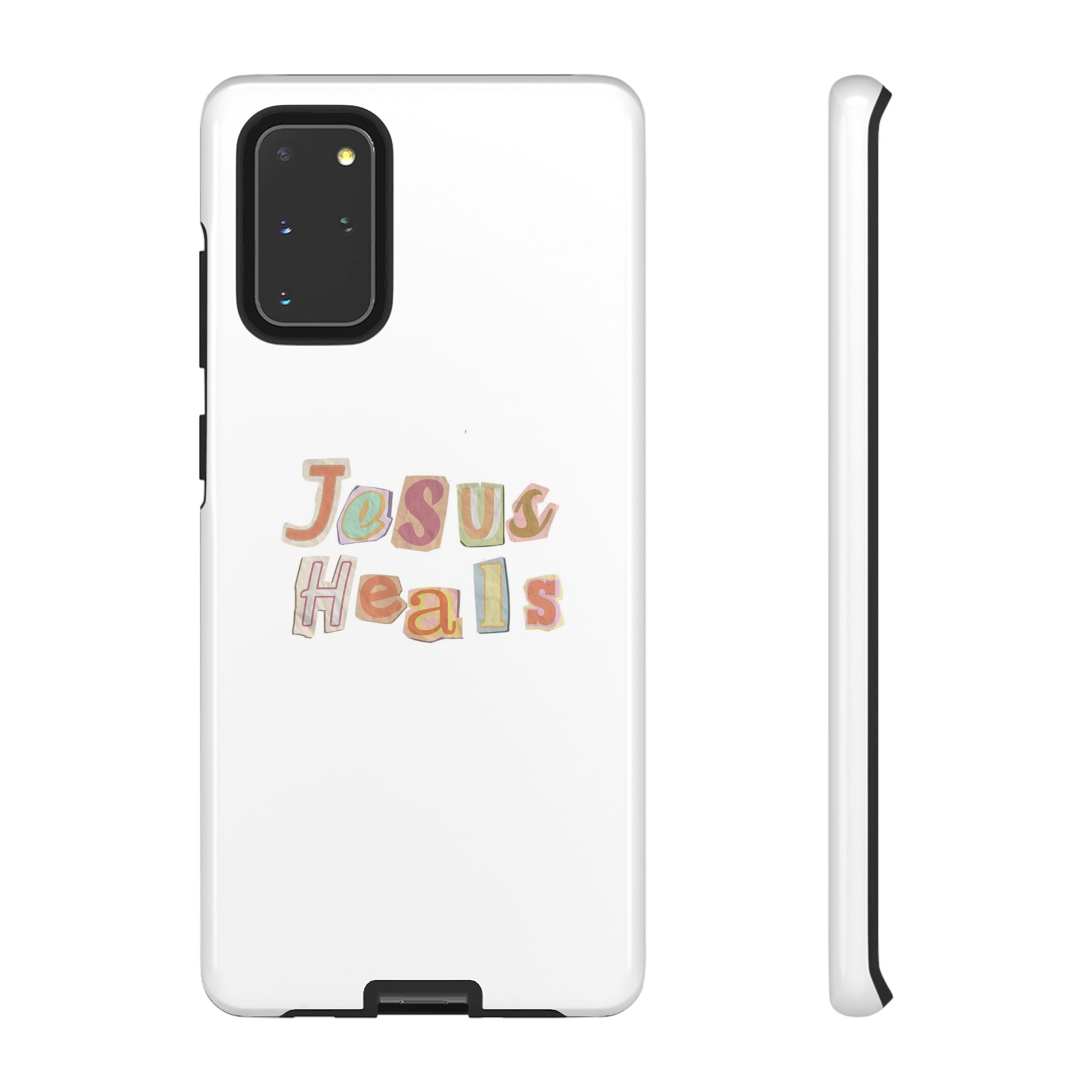 Jesus Heals Phone Case — Christian Faith Inspirational Tough Case