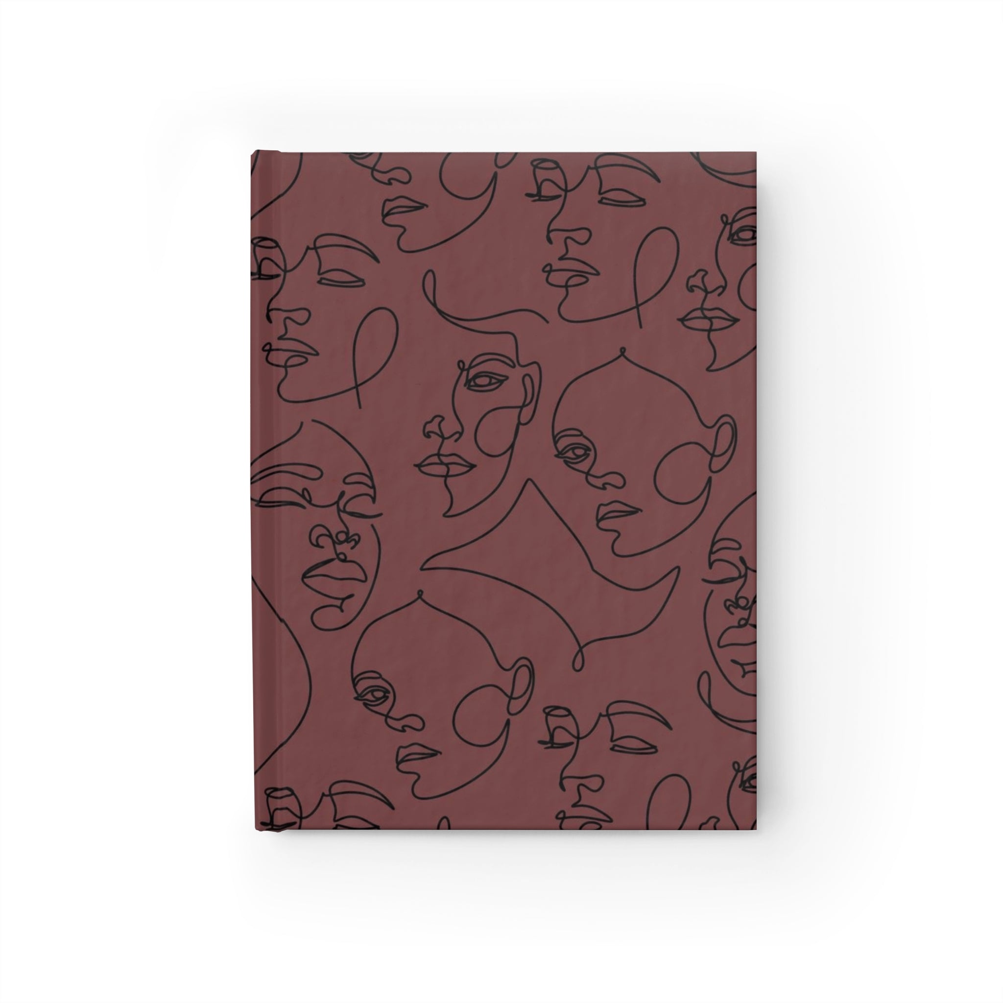 Abstract Faces Journal — Ruled Lined Notebook for Sketching, Notes & Daily Reflection