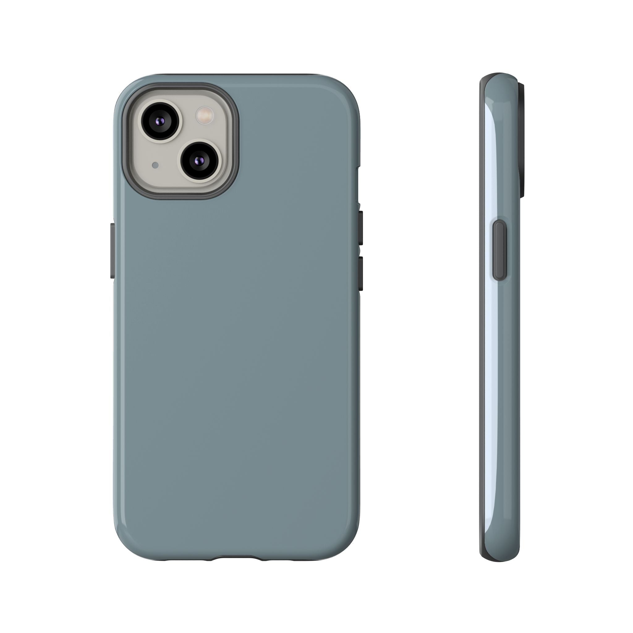 Tough iPhone Case - Blue/Grey Color