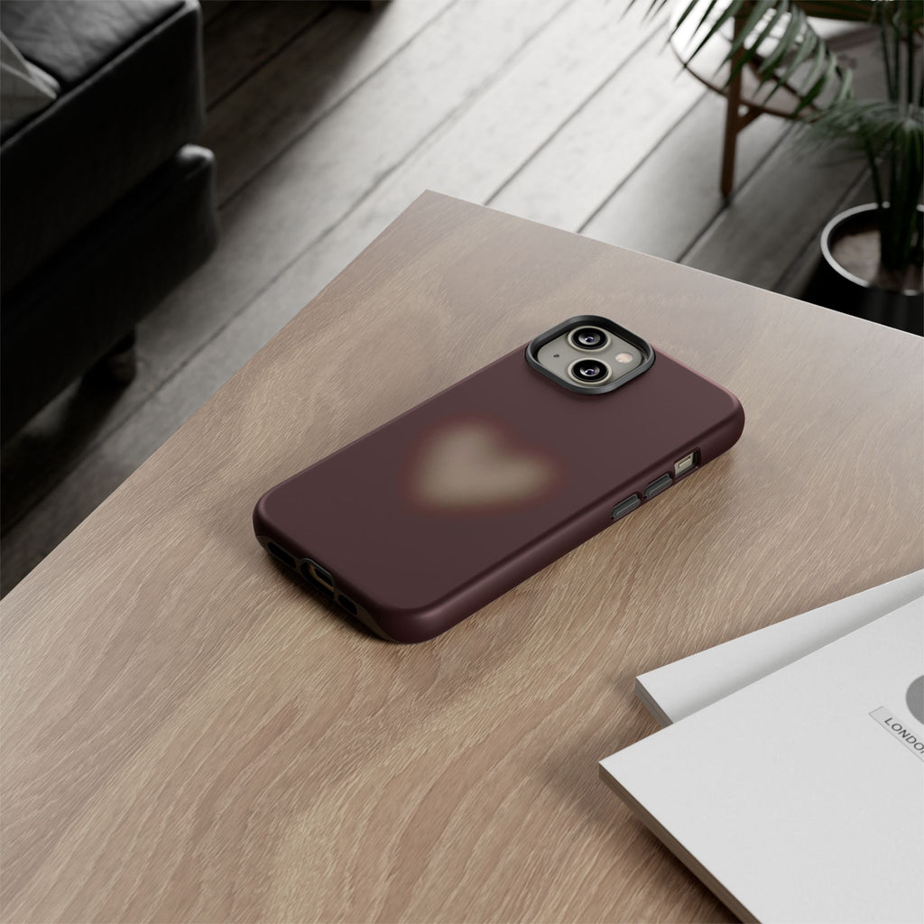 Tough Cases — Blurred Heart Protective iPhone Case