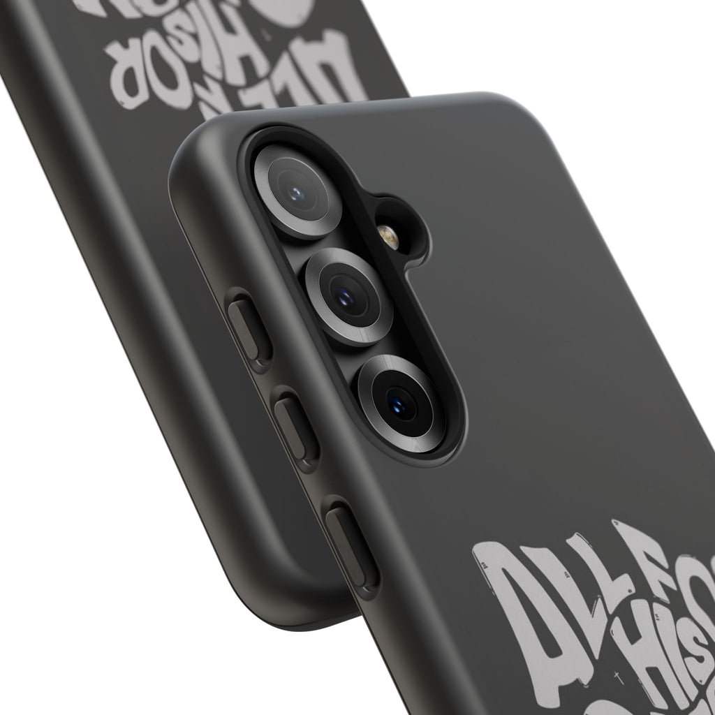 All For His Glory Phone Case — Christian Faith Script Protective Cover