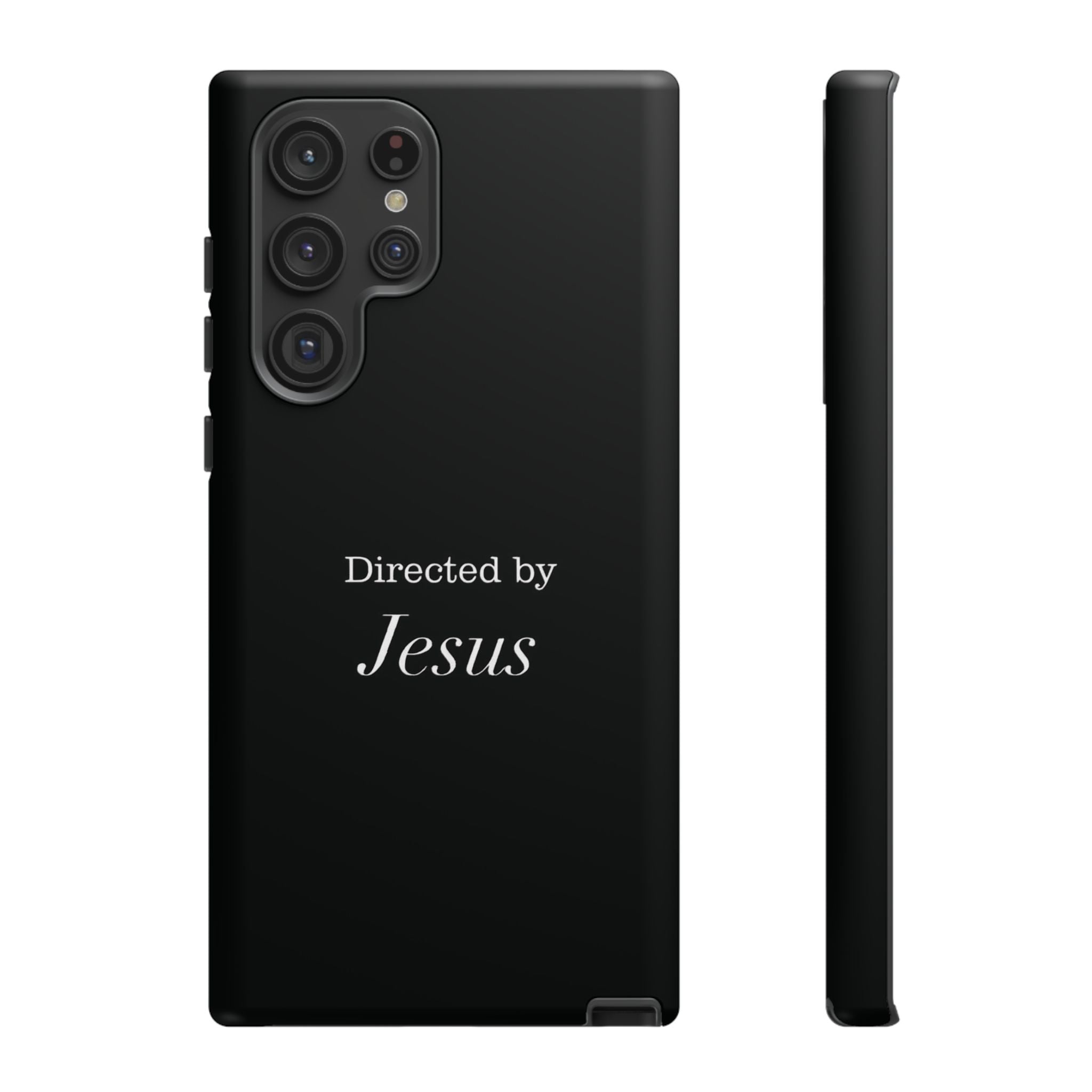 Directed by Jesus Tough Phone Case — Faith Black Protective Case