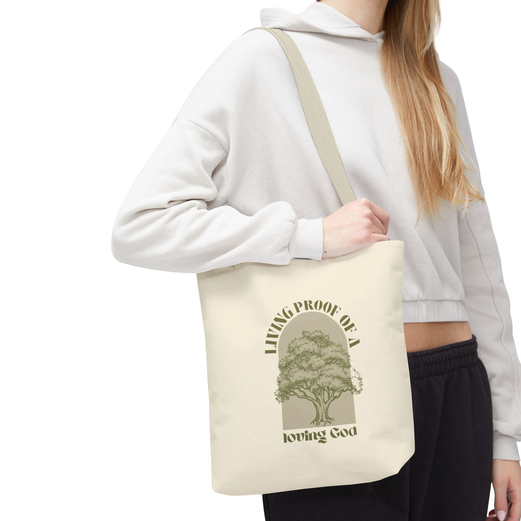 Living Proof Of A Loving God Tote Bag
