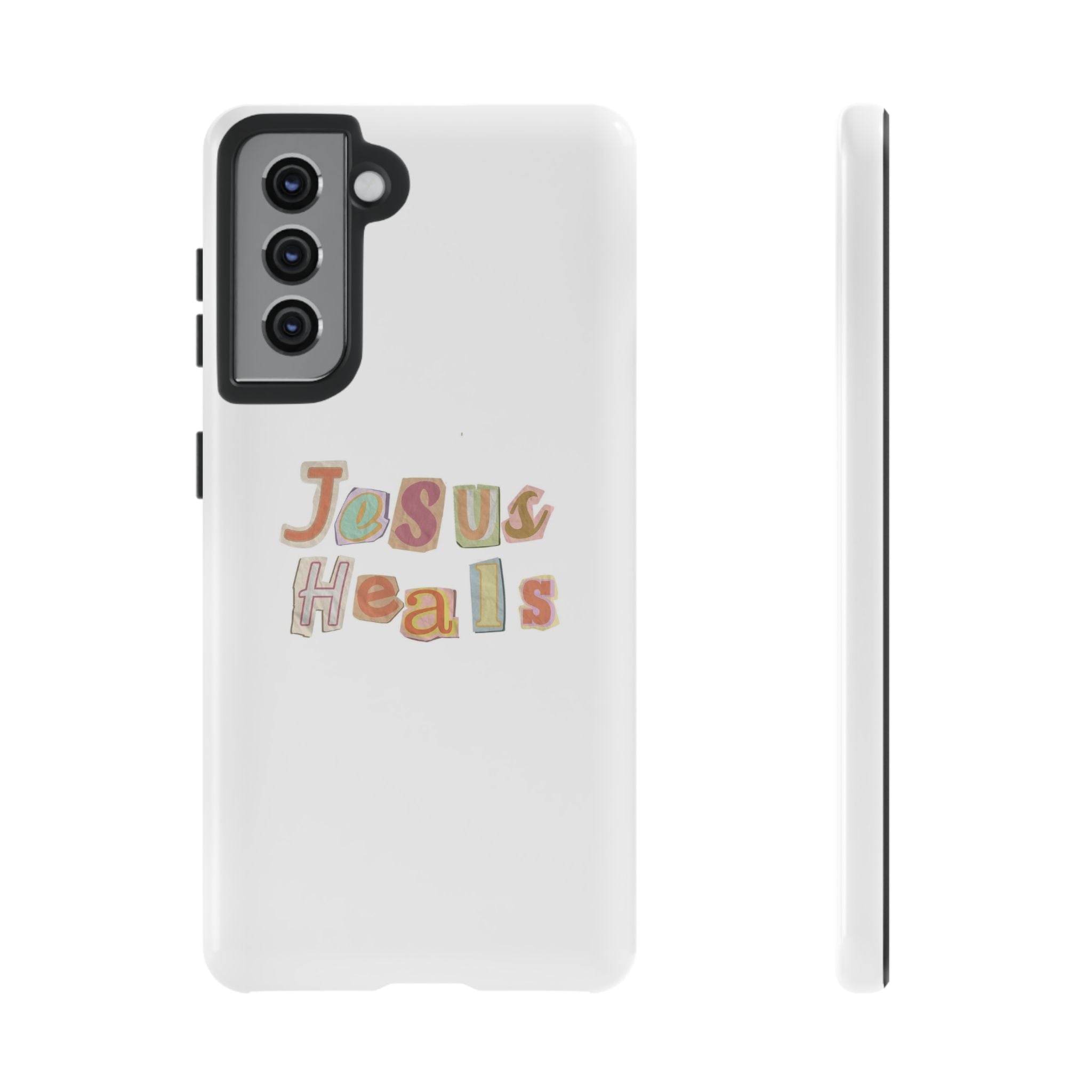 Jesus Heals Phone Case — Christian Faith Inspirational Tough Case