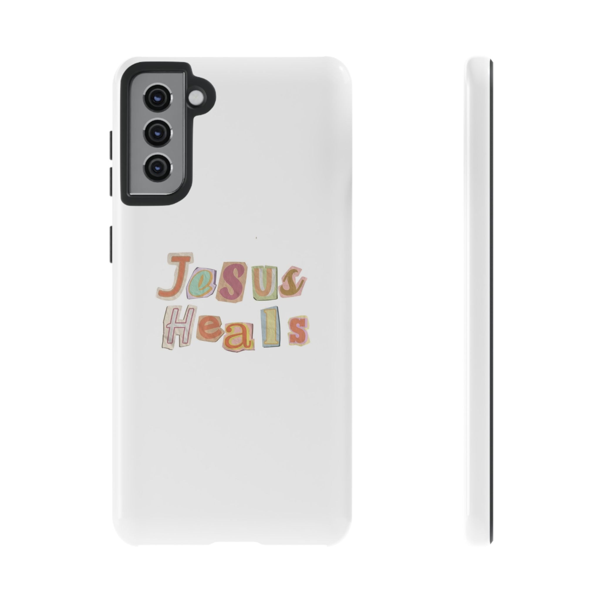 Jesus Heals Phone Case — Christian Faith Inspirational Tough Case