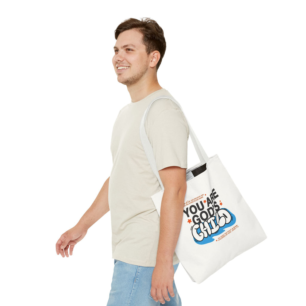 Inspirational "You Are God's Child" Tote Bag