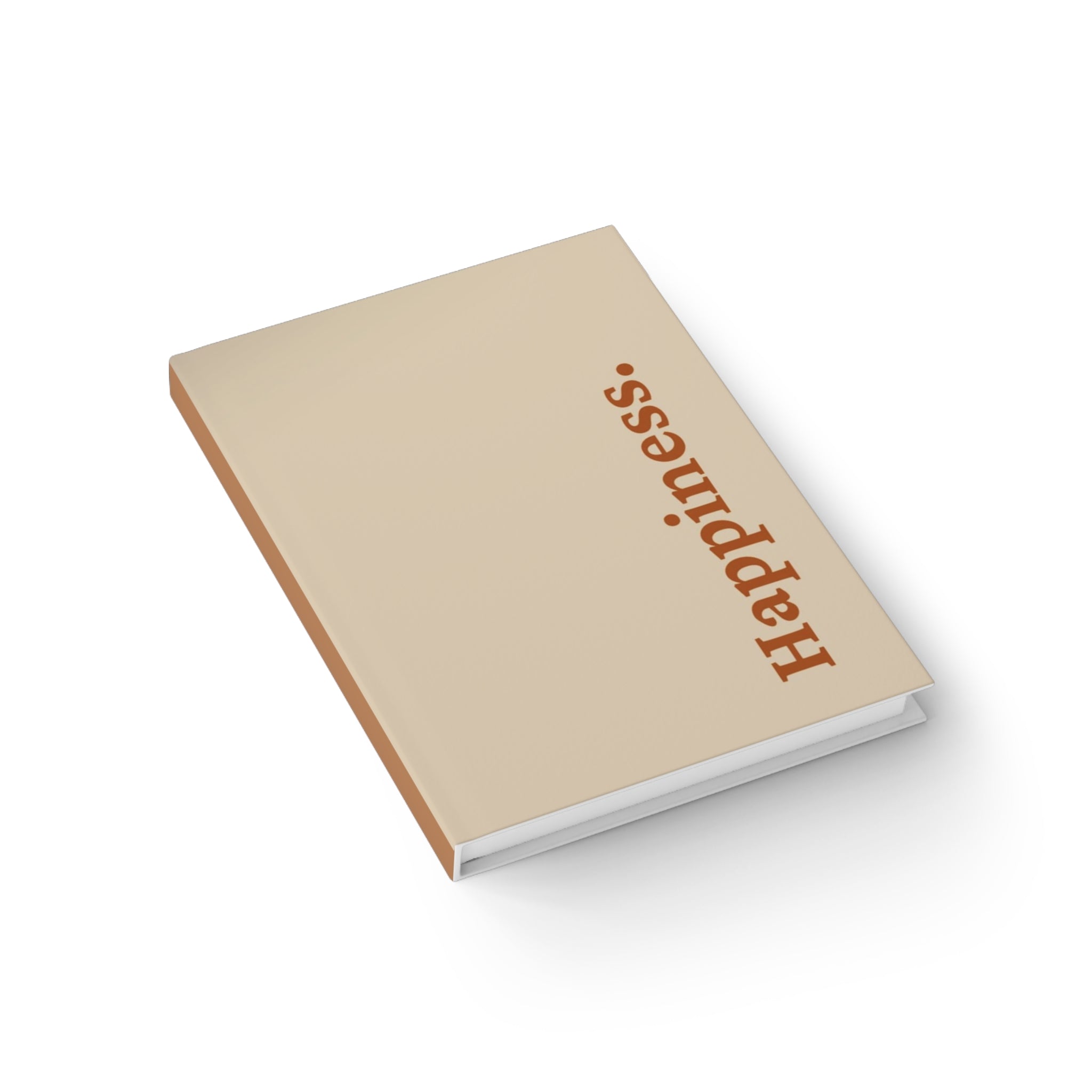 Happiness Ruled Hardcover Journal — Minimalist Notebook for Gratitude & Everyday Reflection