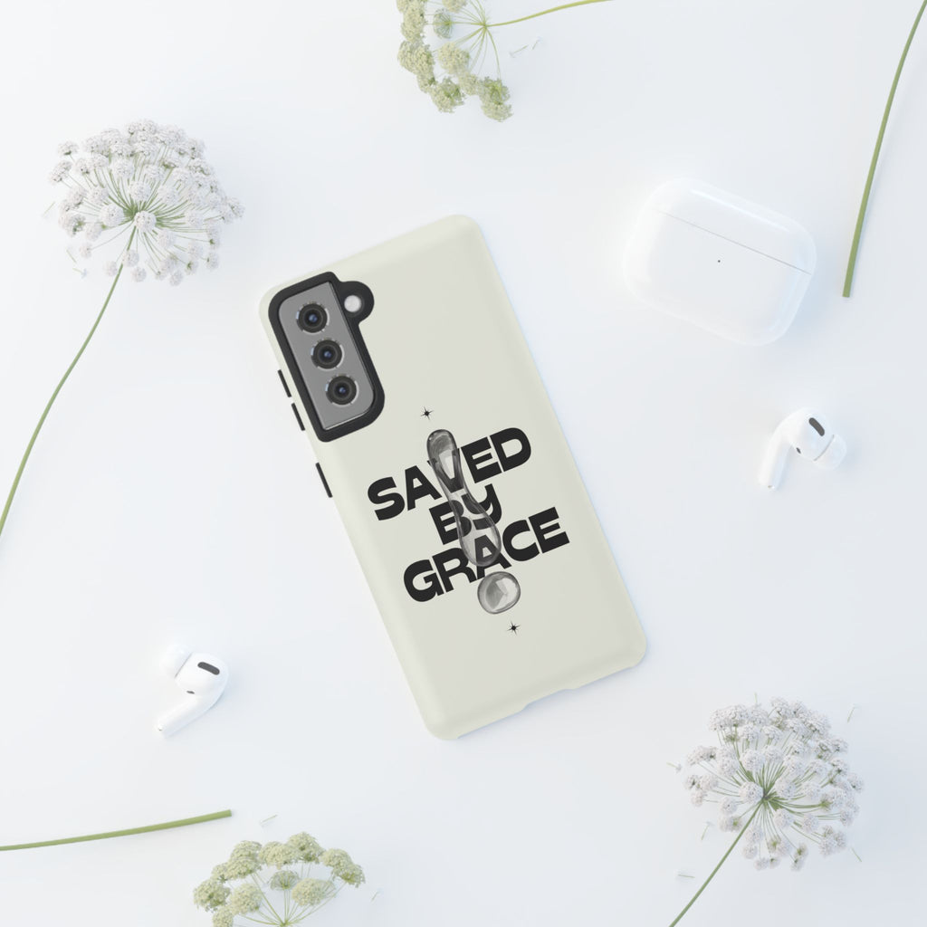 Saved By Grace Tough Phone Case — Christian Faith iPhone Cover