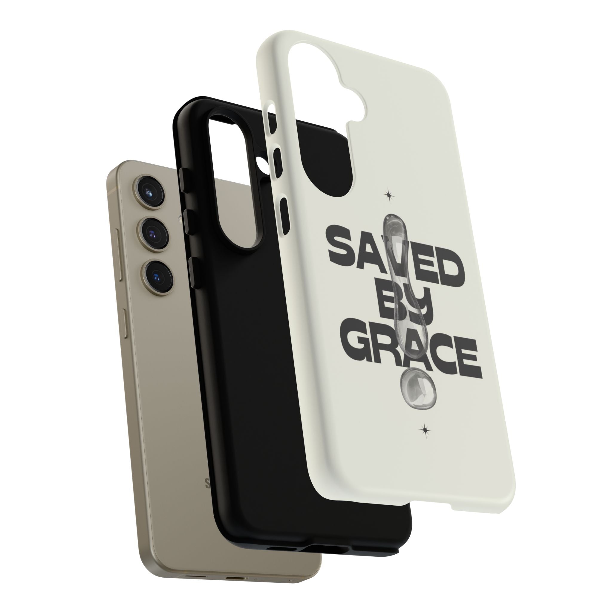 Saved By Grace Tough Phone Case — Christian Faith iPhone Cover