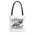 Create a Kinder Planet Tote Bag — Eco-Friendly Earth Love Canvas Tote