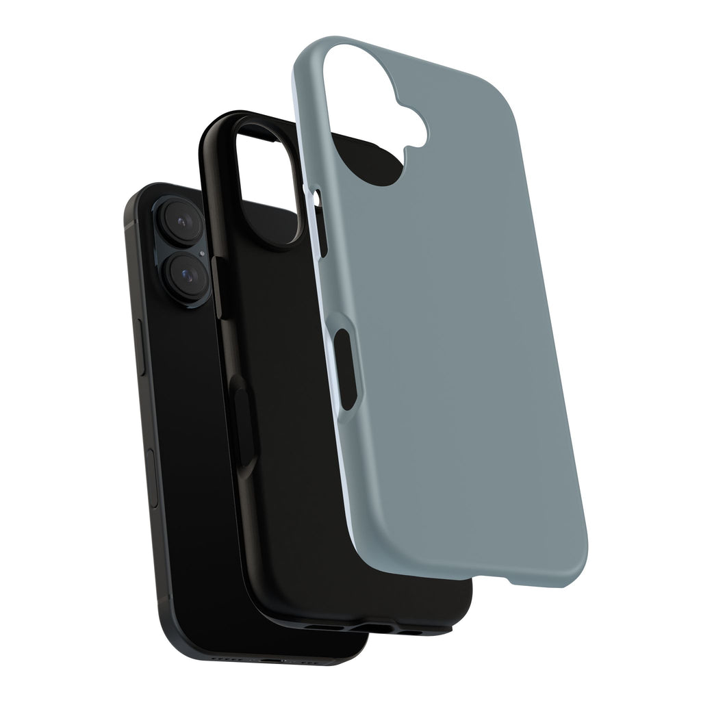 Tough iPhone Case - Blue/Grey Color