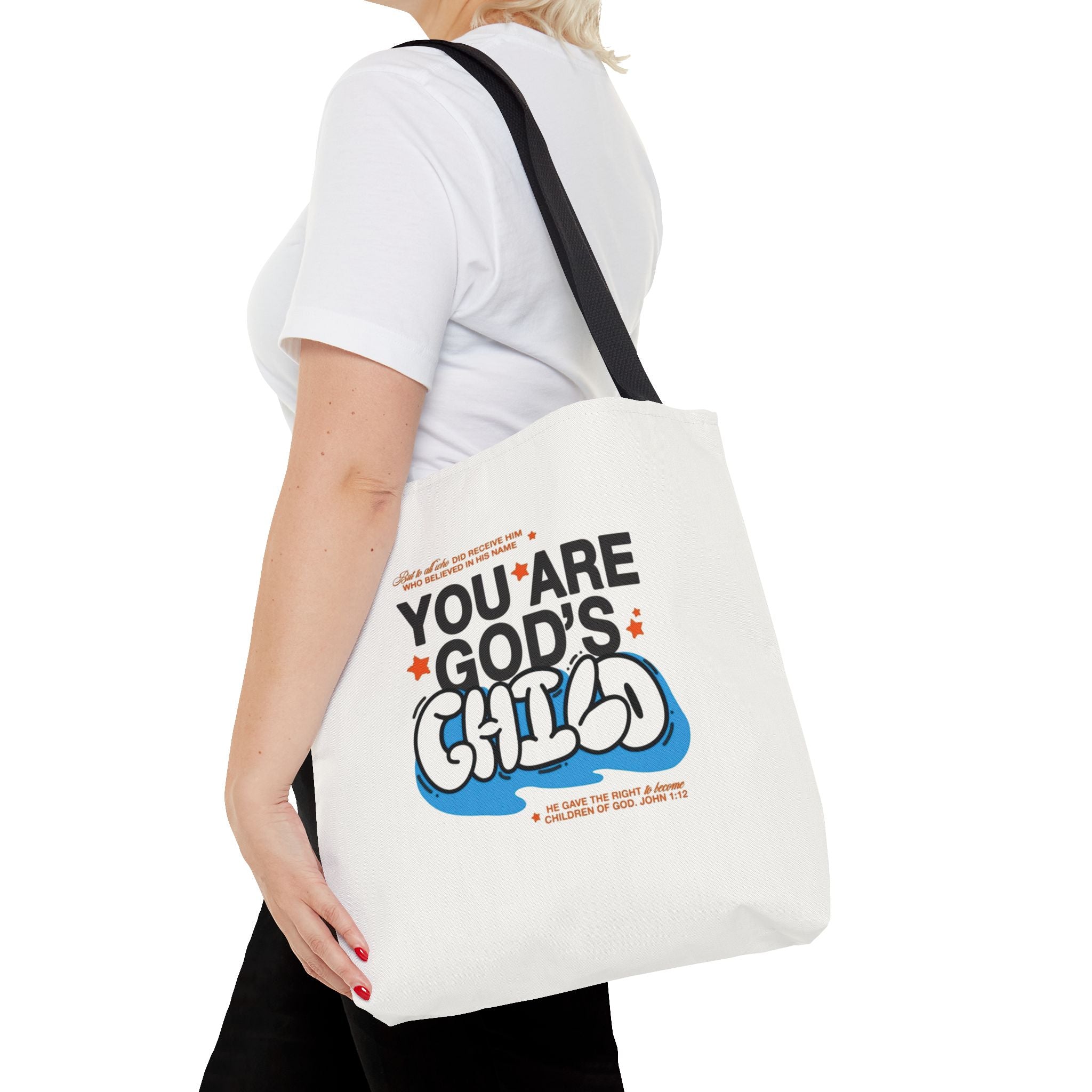Inspirational "You Are God's Child" Tote Bag