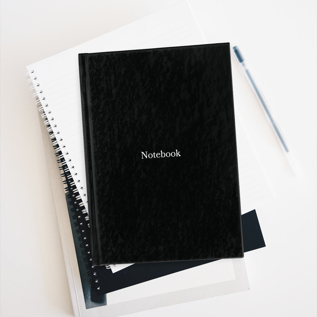 Black Notebook — Hardcover Ruled Journal for Notes, Planning & Daily Writing