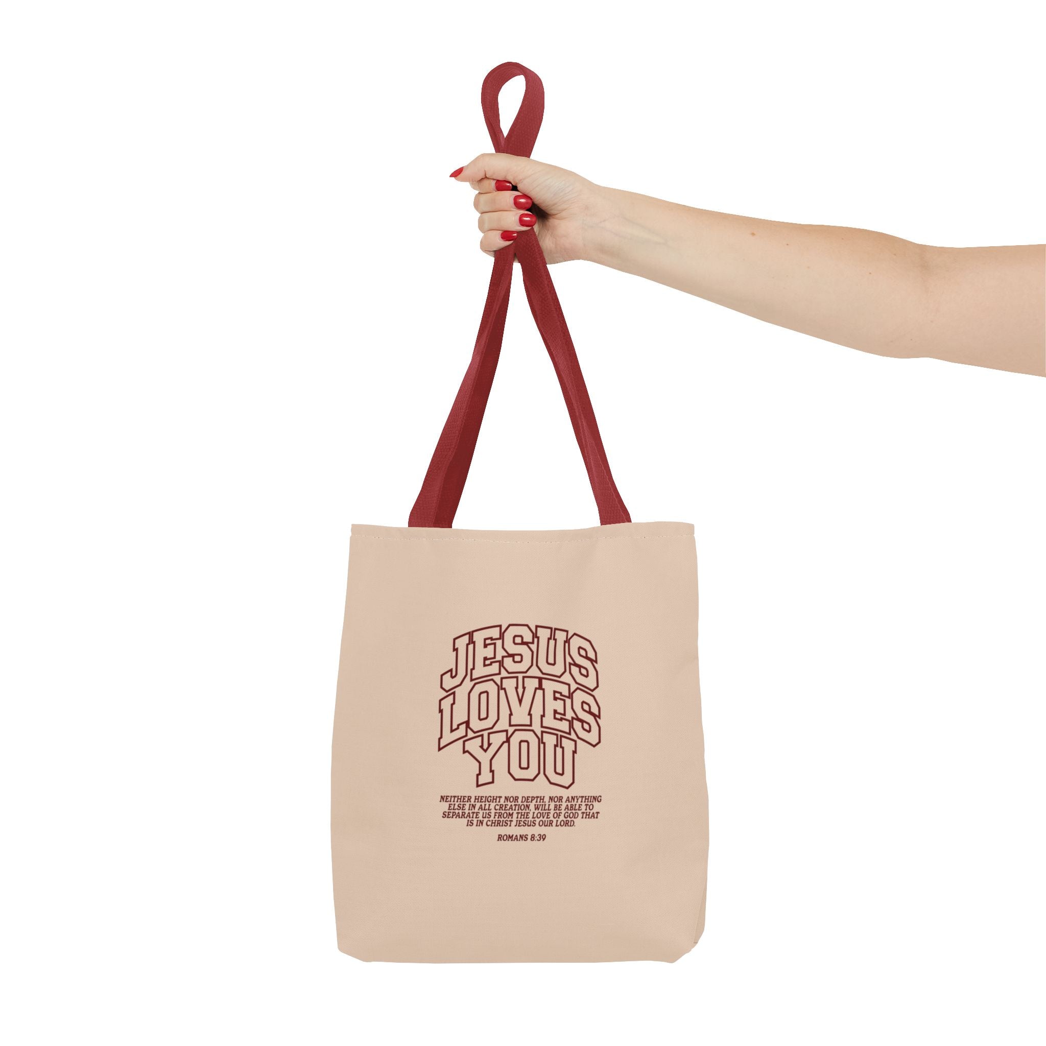 Jesus Loves You Canvas Tote Bag