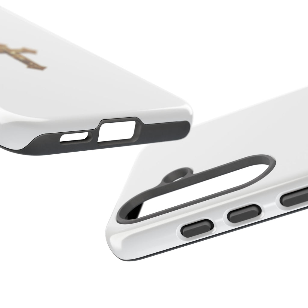 Gold Cross Tough Phone Case | Protective Cover