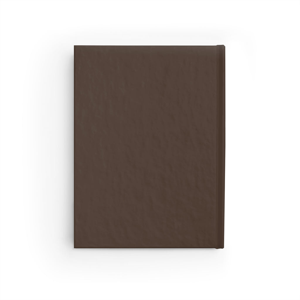 Leopard Print Brown Hardcover Ruled Journal — Pocket Notebook for Notes & Daily Planning