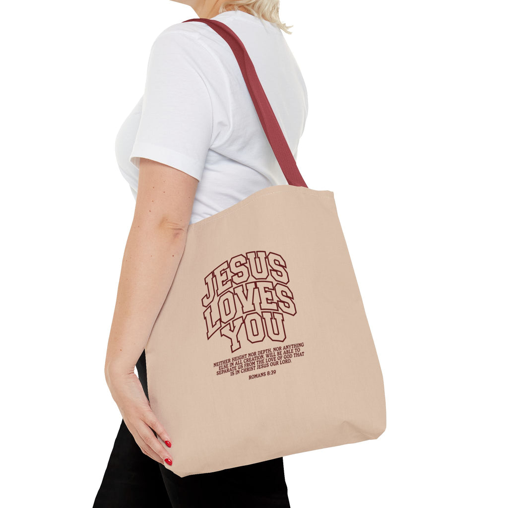 Jesus Loves You Canvas Tote Bag