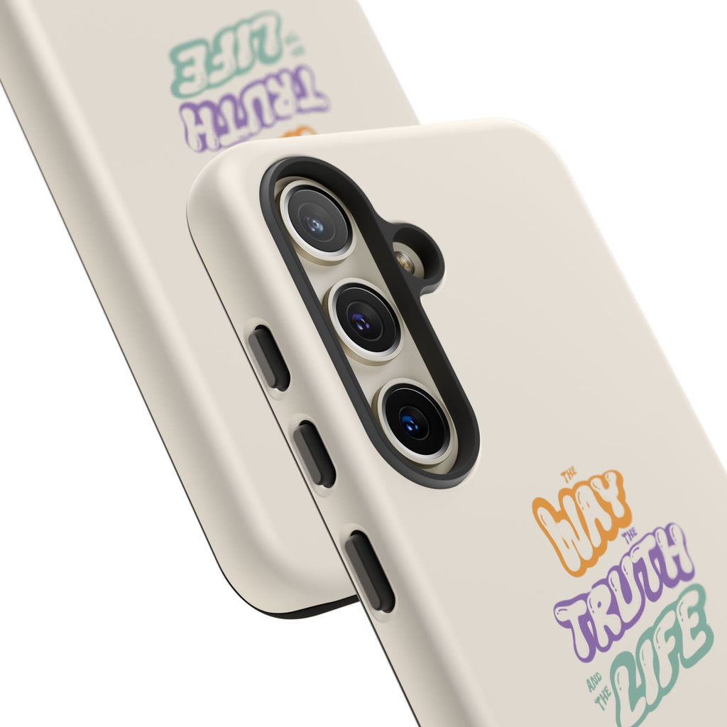 'Way,Truth,Life' Pastel Graphic Protective Tough Case