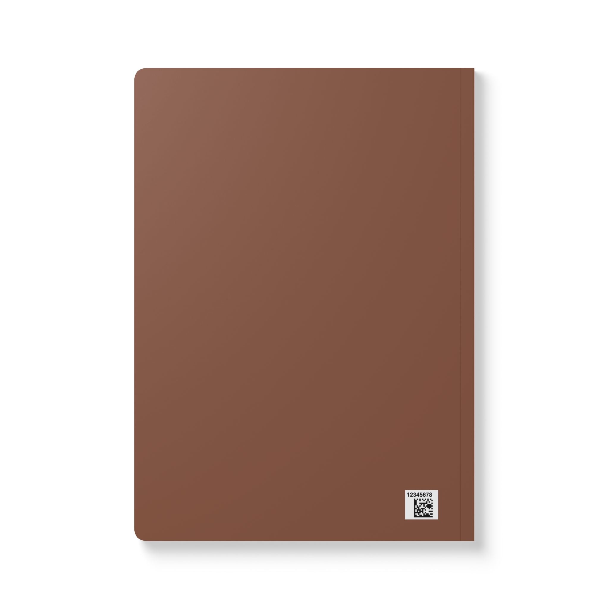 Checkerboard Brown Softcover Journal — Retro Grid Notebook for Notes & Planning