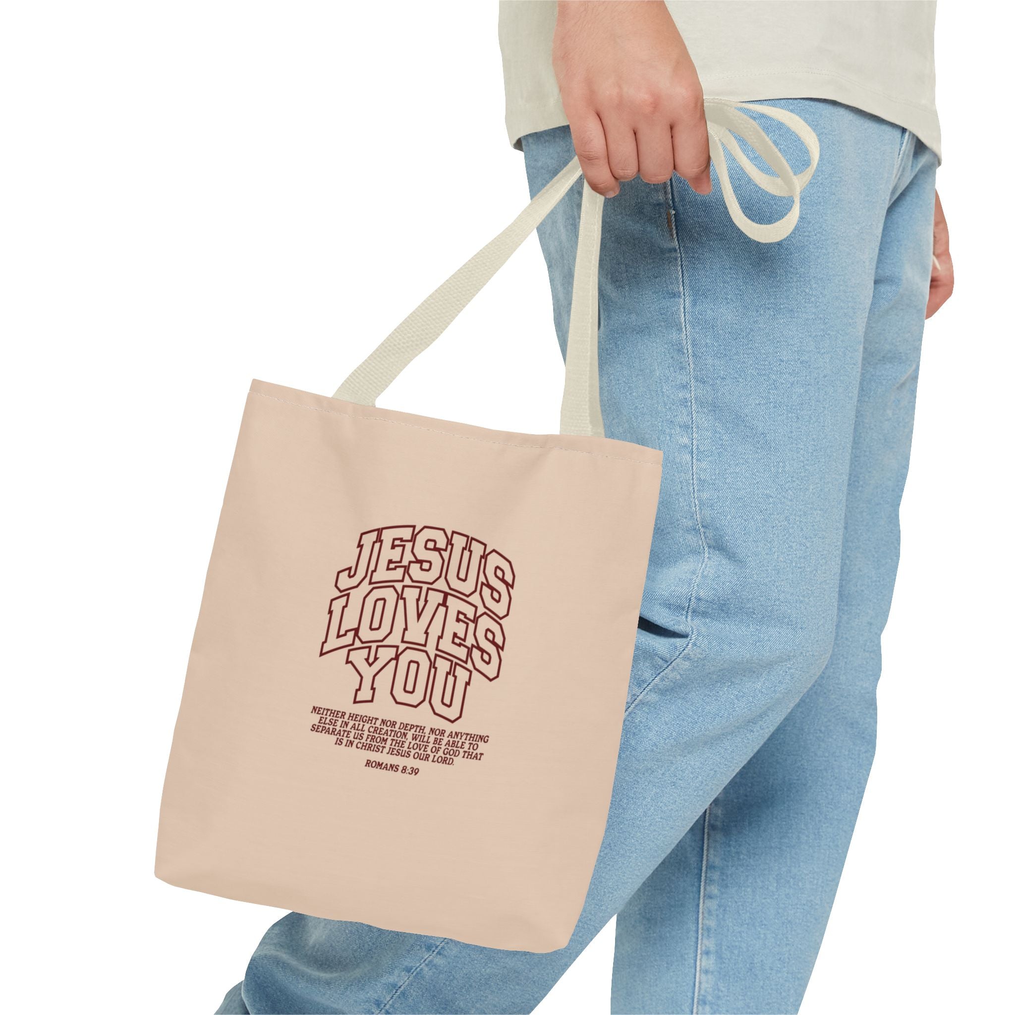 Jesus Loves You Canvas Tote Bag