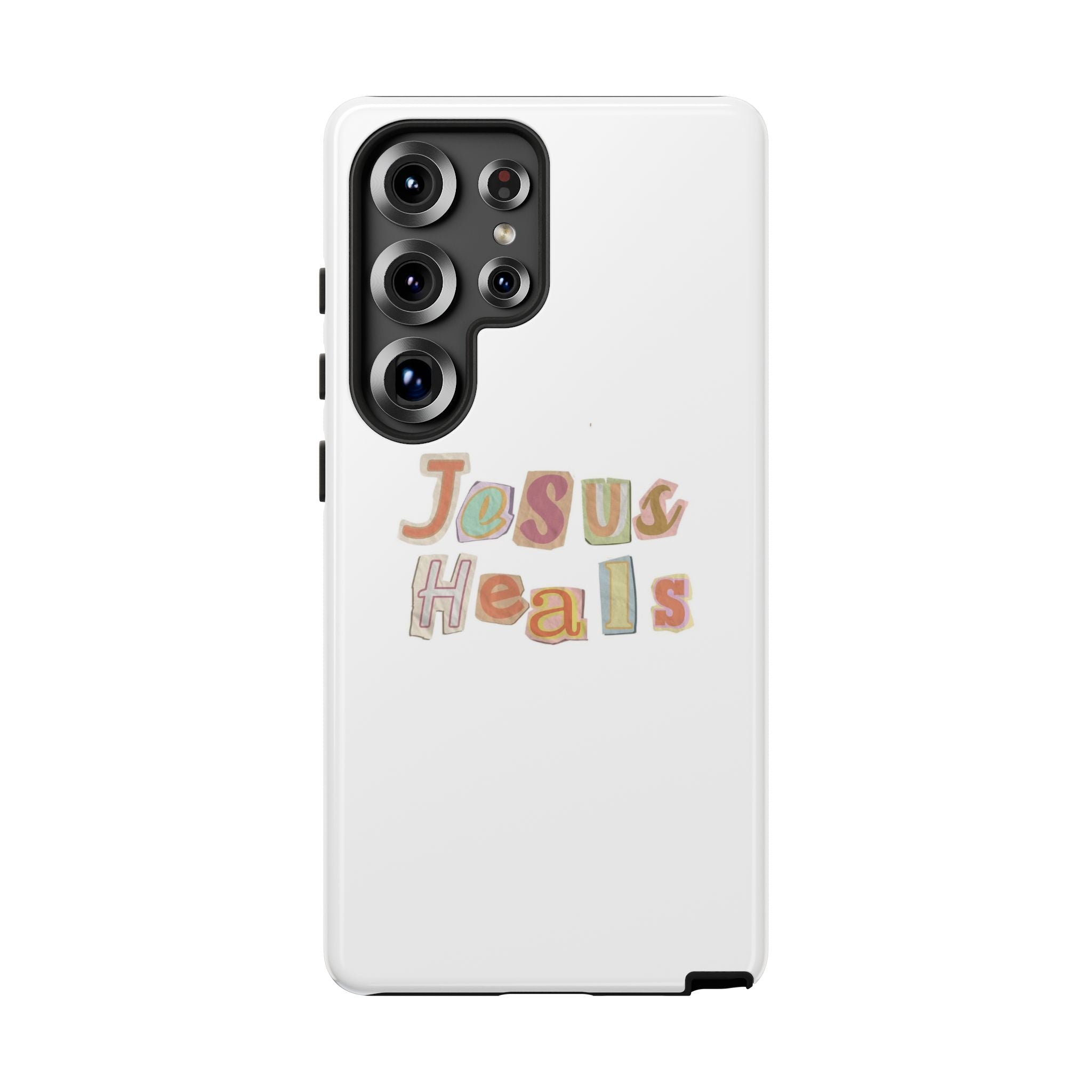 Jesus Heals Phone Case — Christian Faith Inspirational Tough Case