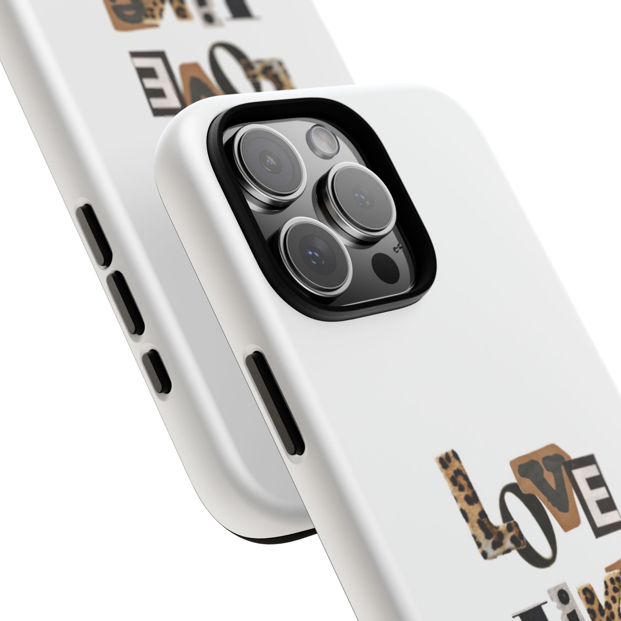 "Love Like Jesus" Leopard Print Christian Tough Phone Case