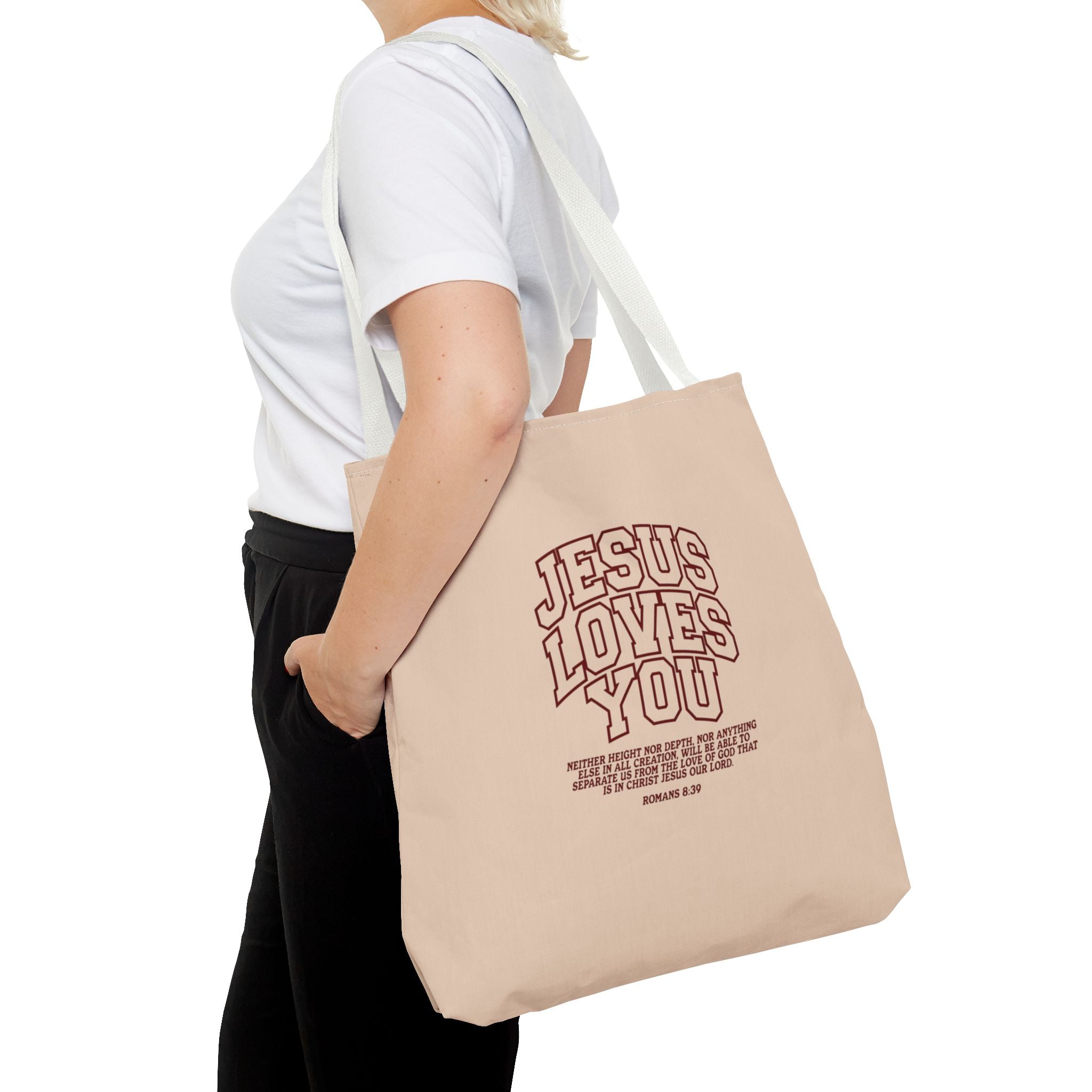 Jesus Loves You Canvas Tote Bag