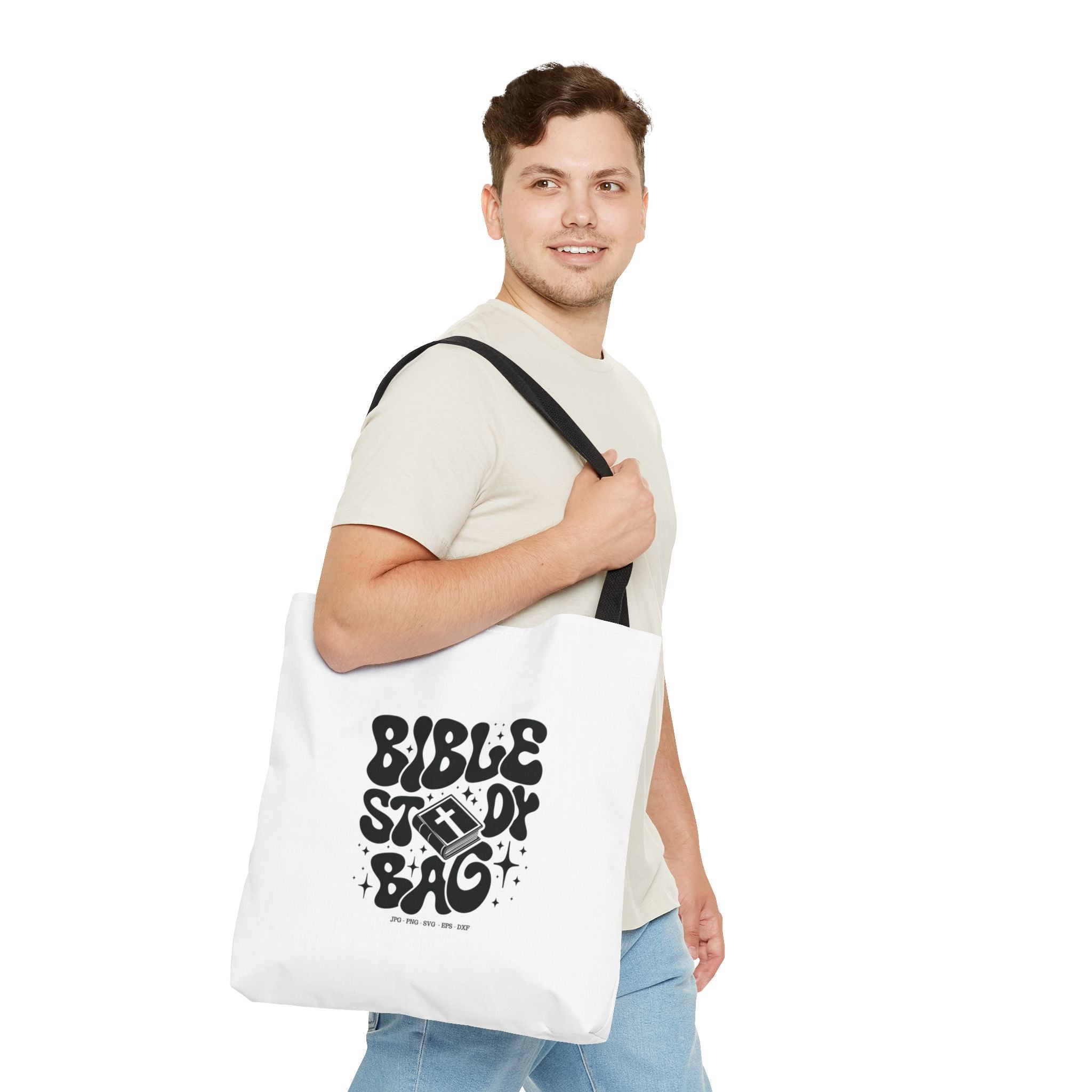 Bible Study Tote Bag – Faith-Inspired Scripture Carryall