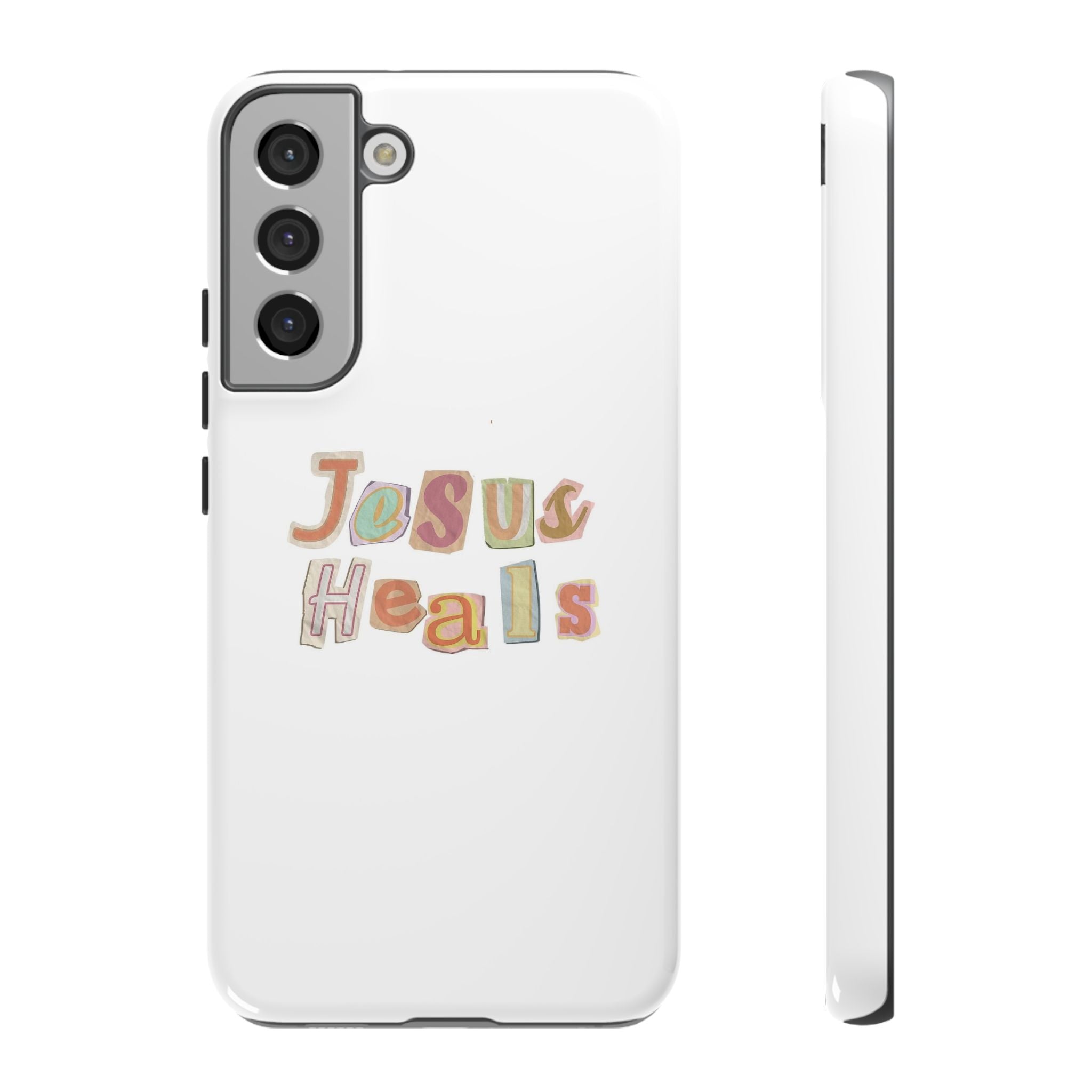 Jesus Heals Phone Case — Christian Faith Inspirational Tough Case