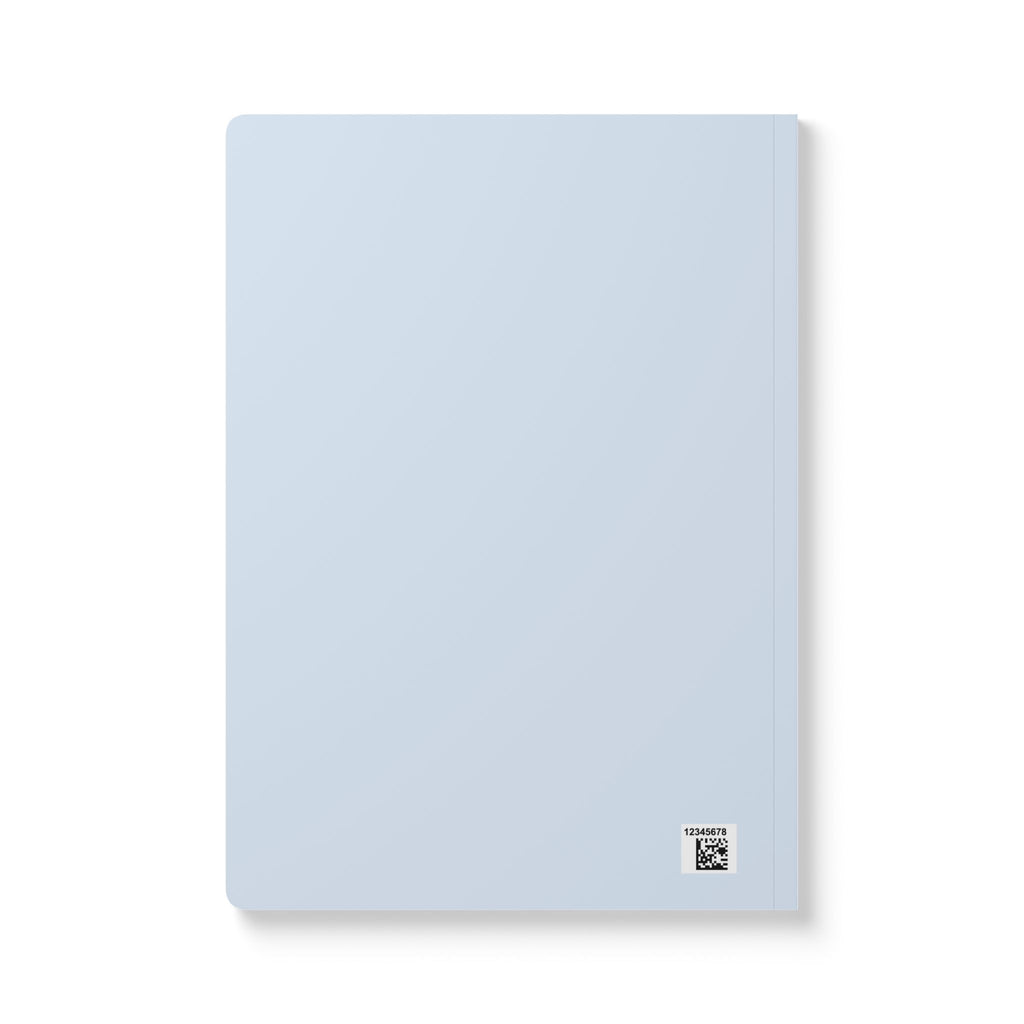 Minimal Light Blue Notebook — Softcover Journal with 'Notebook' Cover, Printed Interior