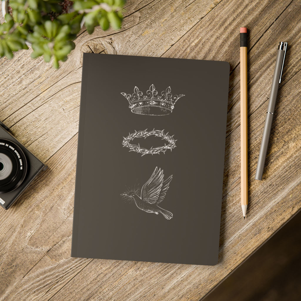 Faith Softcover Journal — Crown, Crown of Thorns & Dove
