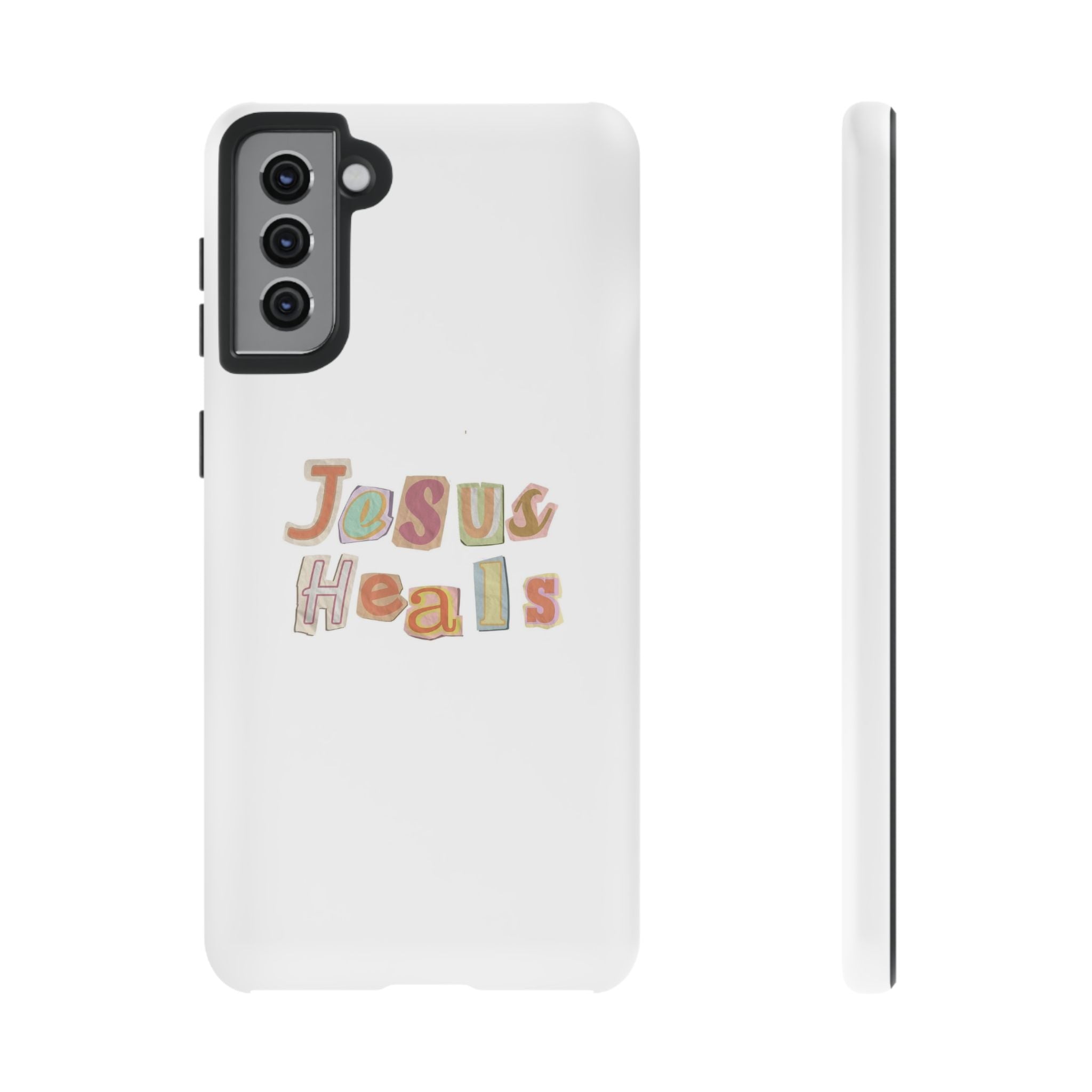 Jesus Heals Phone Case — Christian Faith Inspirational Tough Case