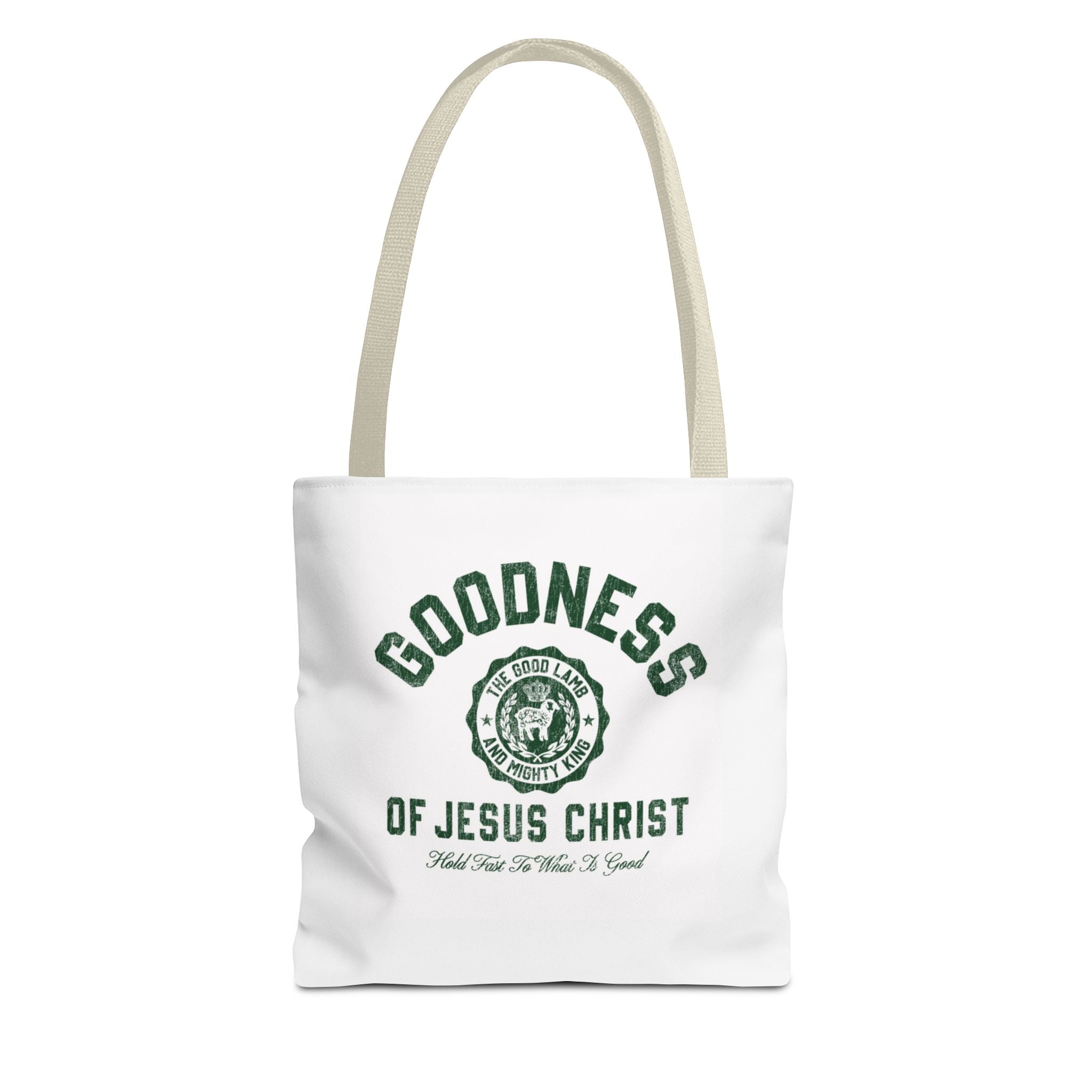 Goodness of Jesus Christ Tote Bag — Faith-Inspired Religious Canvas Tote